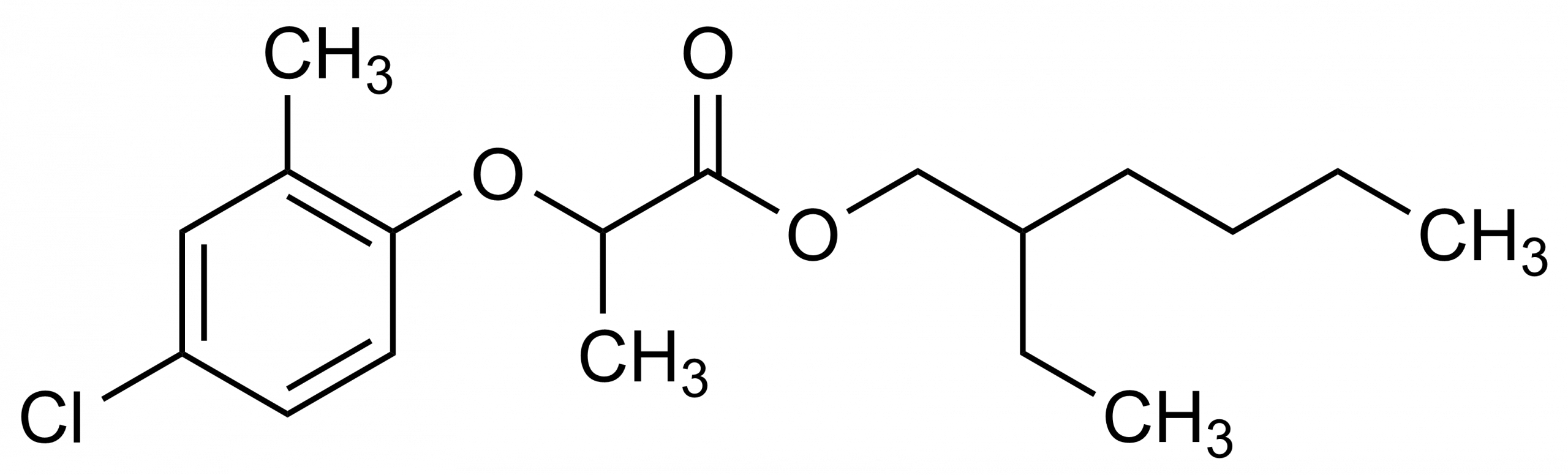 Mecoprop 2-ethylhexylester reference standard molecular structure CAS 71526-69-7