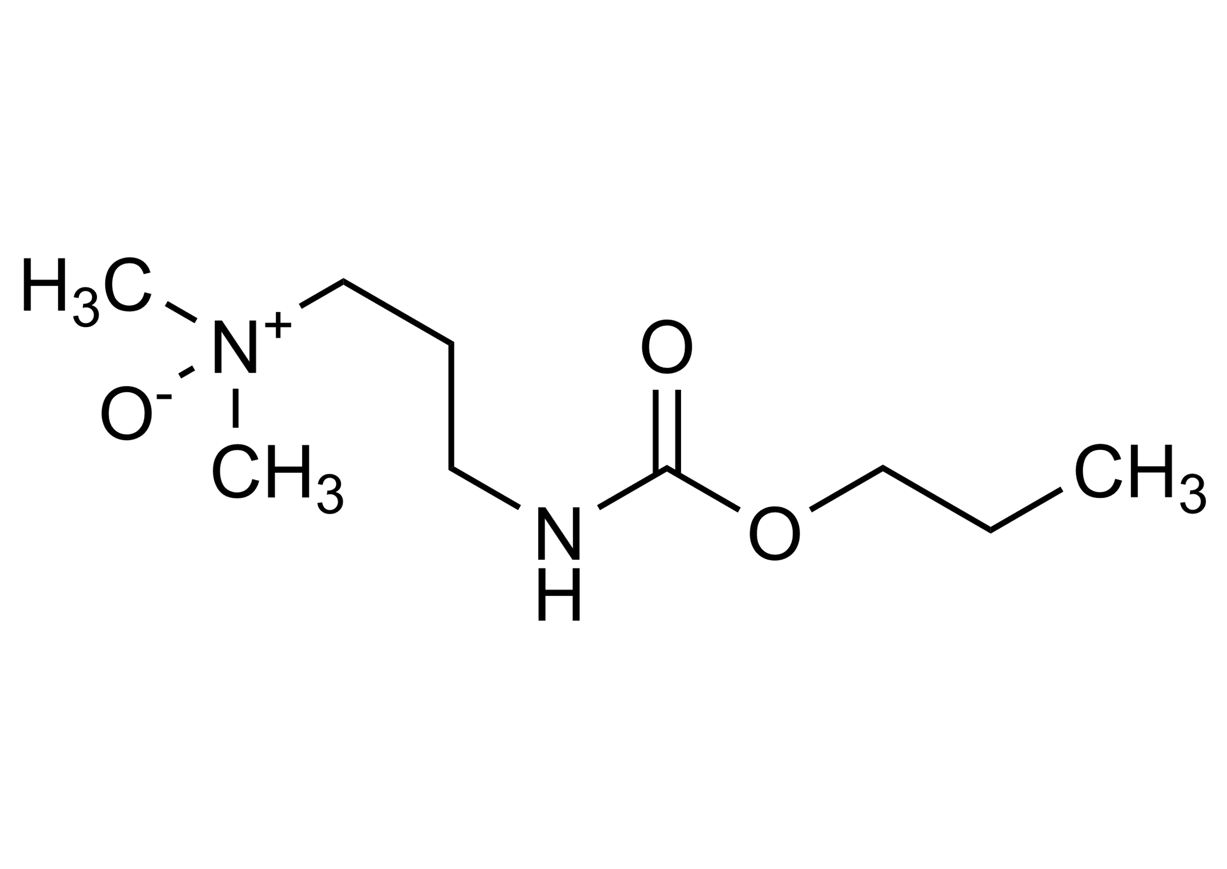 Molecular structure of Propamocarb N oxid reference standard for LC-MS/MS and GC-MS