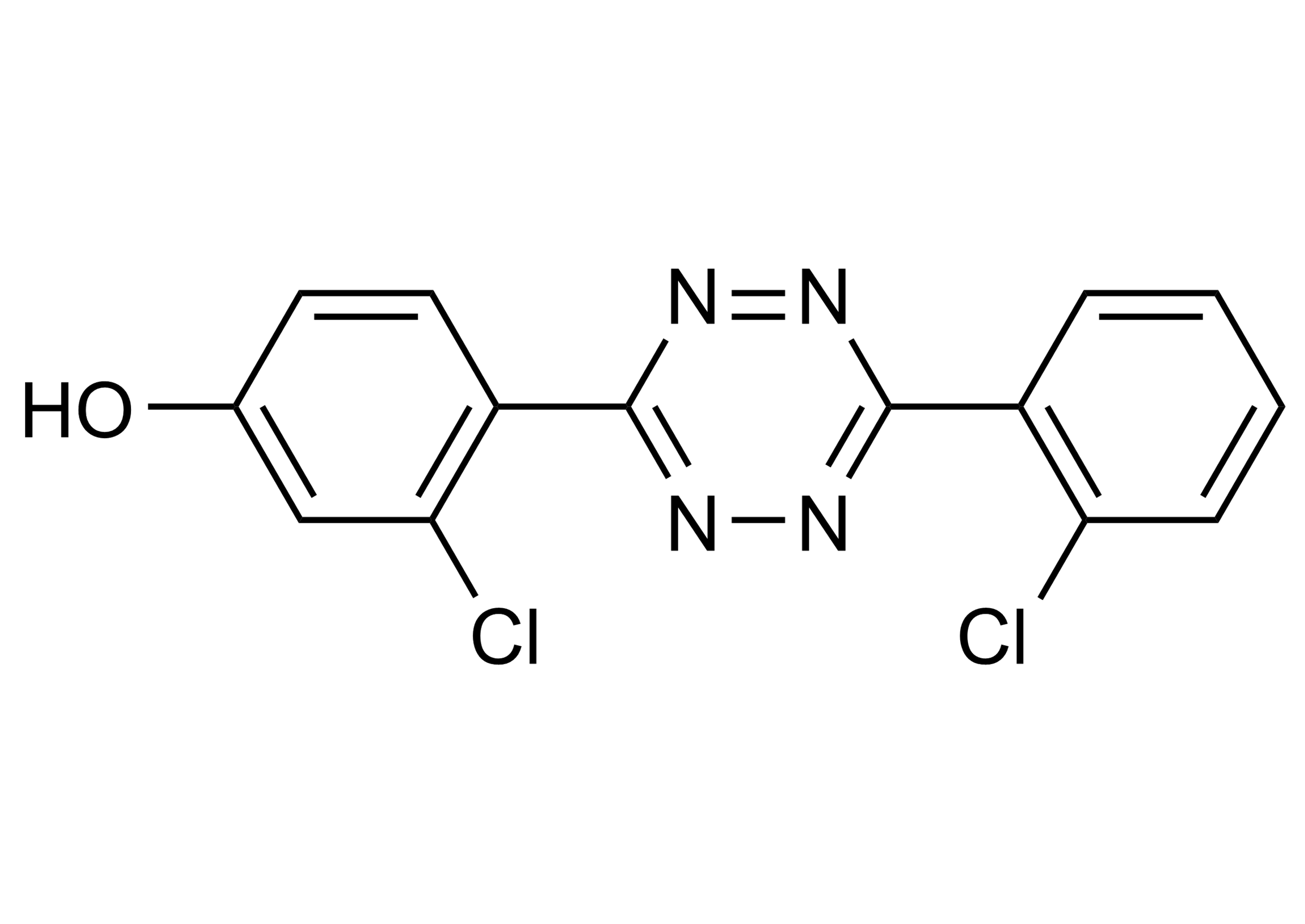 Clofentezine-4-hydroxy Reference Standard Structure Image Clofentezine-4-hydroxy reference standard molecular structure for LC-MS/MS and GC-MS calibration