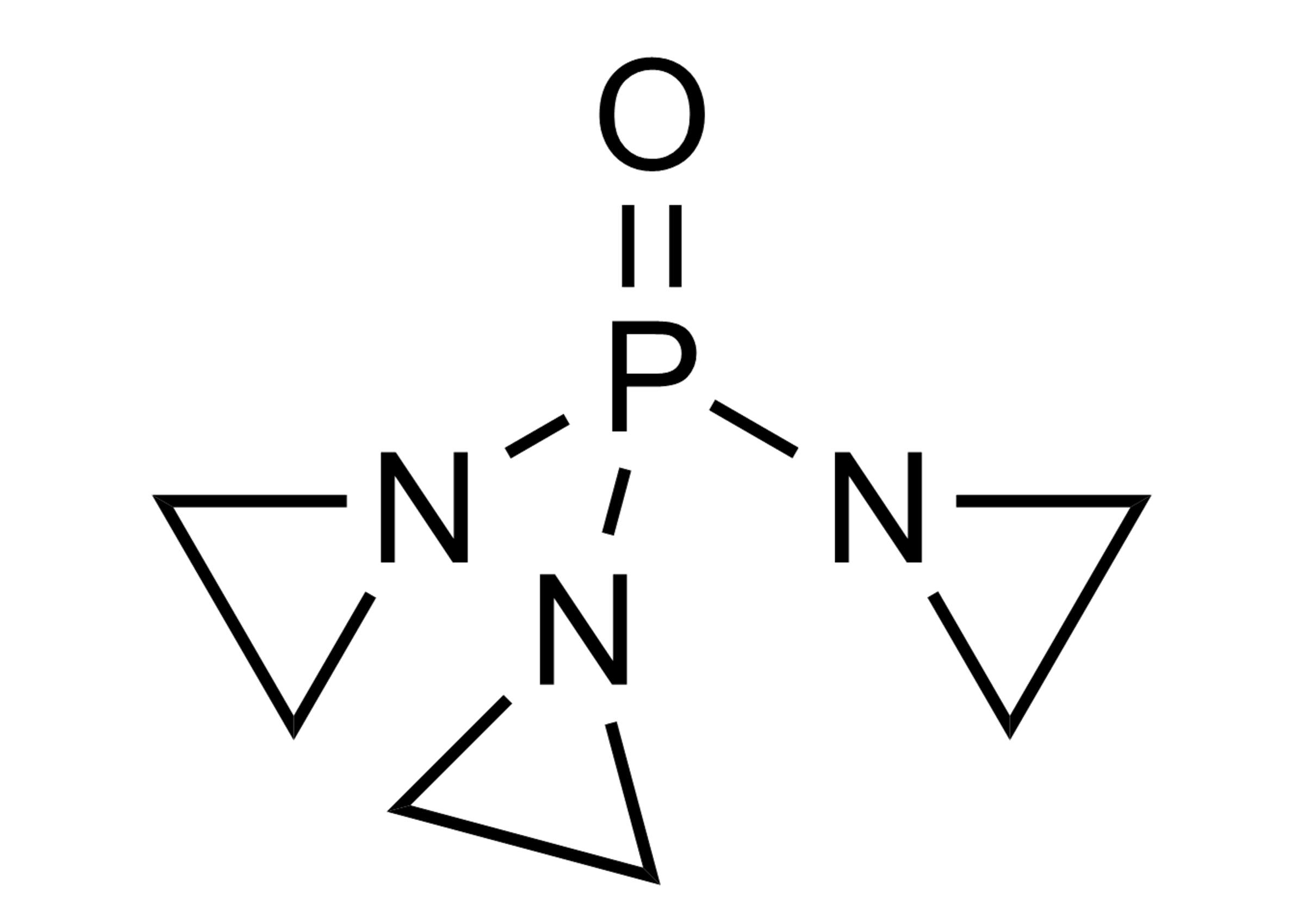 Tris(1-aziridinyl)phosphine oxide TEPA Reference Standard - CAS 545-55-1 Tris(1-aziridinyl)phosphine oxide TEPA reference standard molecular structure, CAS 545-55-1