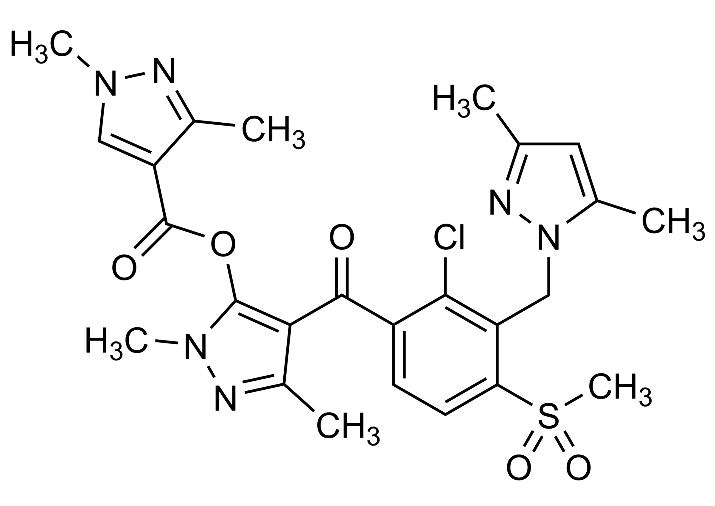 Tripyrasulfone Reference Standard - Molecular Structure Tripyrasulfone reference standard molecular structure for LC-MS/MS and GC-MS quantification