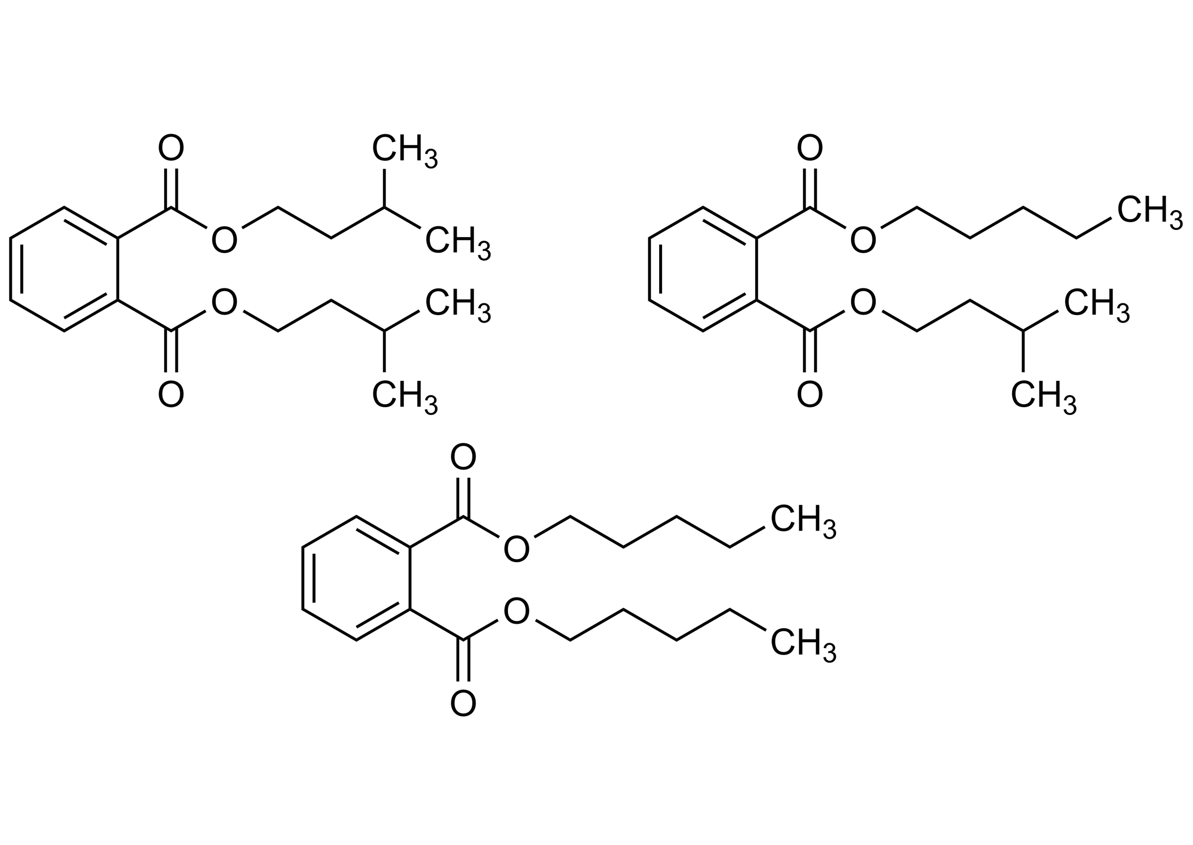 Molecular structure of Dipentylphthalate mixture of isomers reference standard for LC-MS/MS and GC-MS analysis
