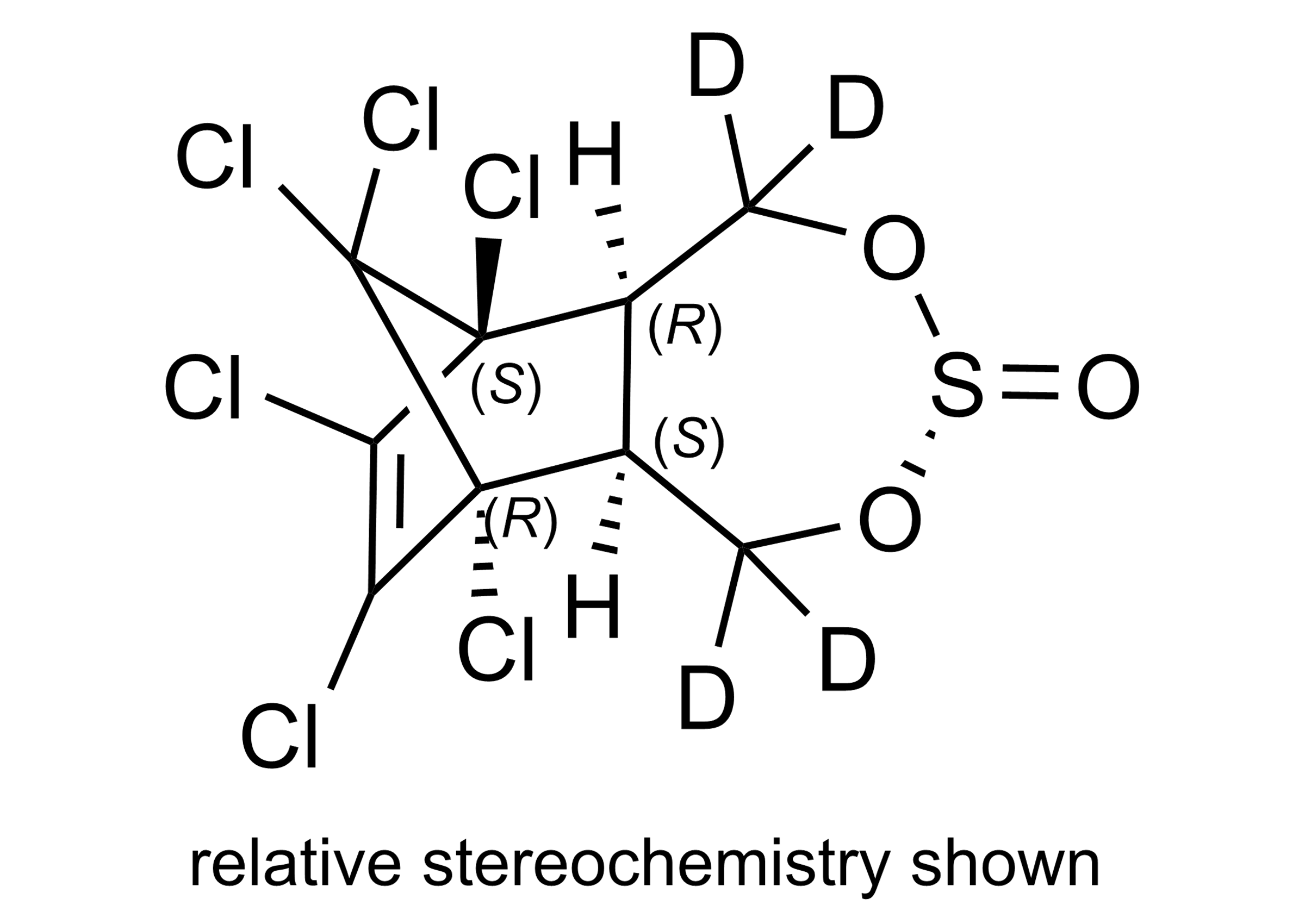 beta-Endosulfan-D4 Reference Standard Molecular Structure beta-Endosulfan-D4 molecular structure reference standard for LC-MS/MS and GC-MS