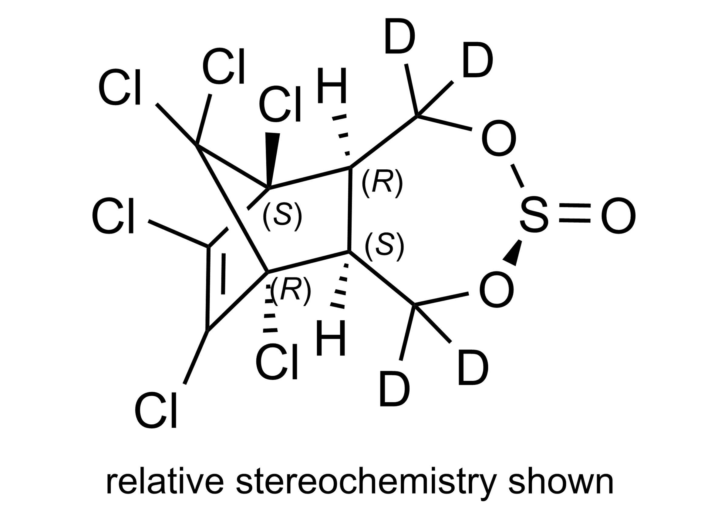 alpha Endosulfan D4 Reference Standard Molecular Structure alpha Endosulfan D4 molecular structure reference standard for LC-MS/MS and GC-MS