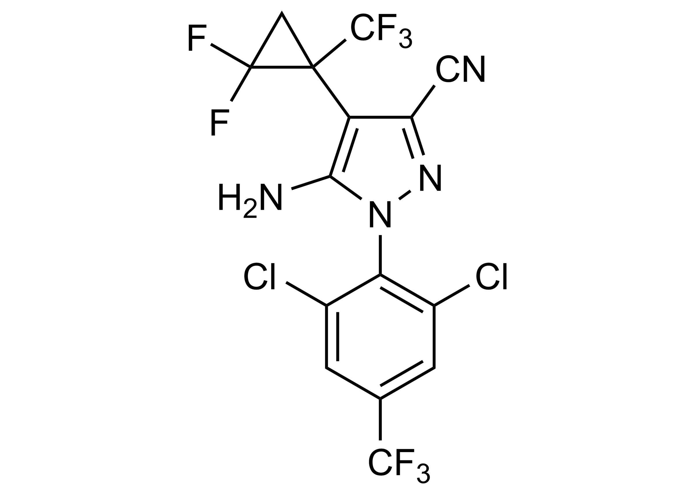 Sisapronil reference standard molecular structure for LC-MS/MS and GC-MS analysis