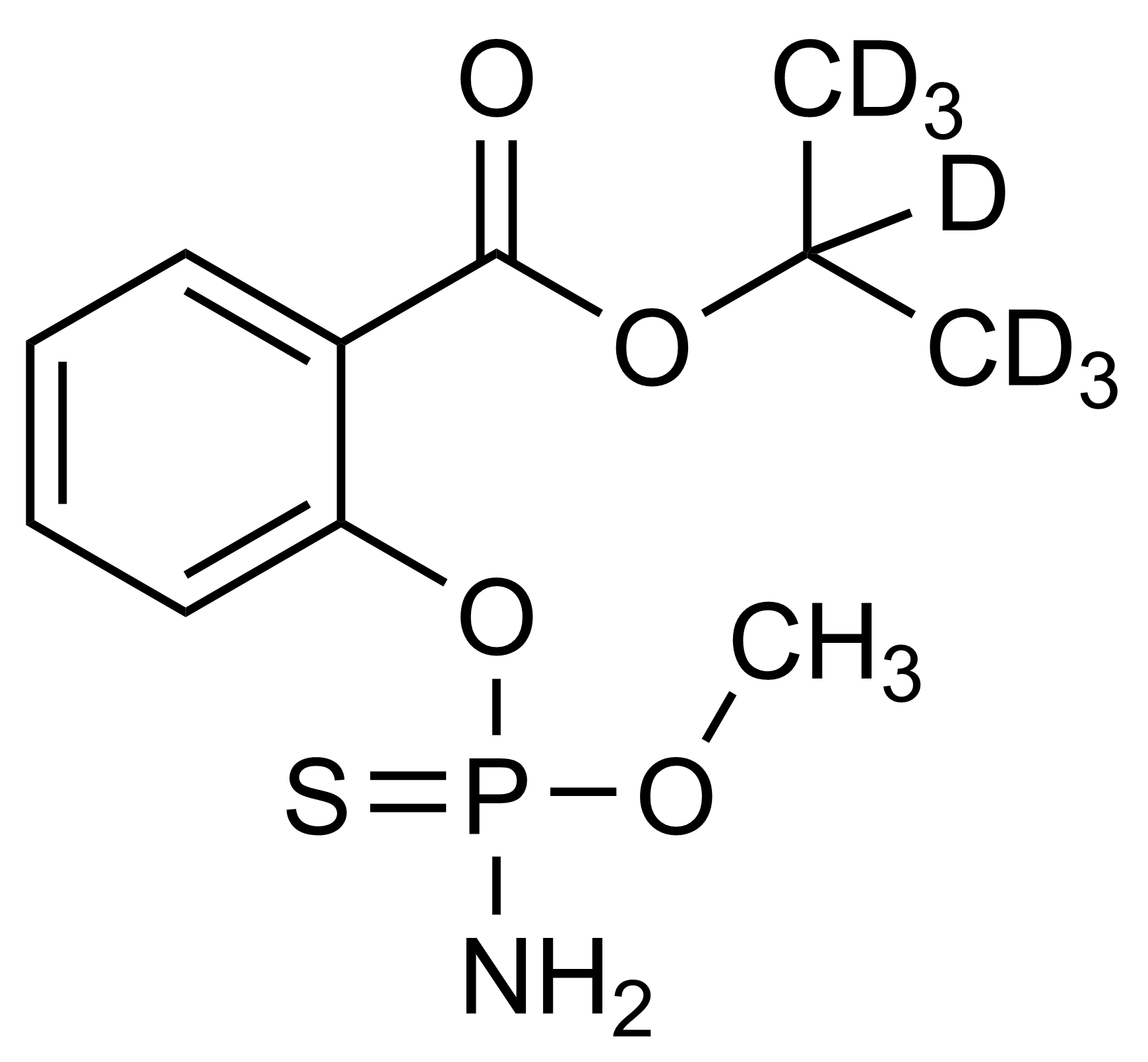 Isocarbofos D7 molecular structure reference standard for LC-MS/MS and GC-MS