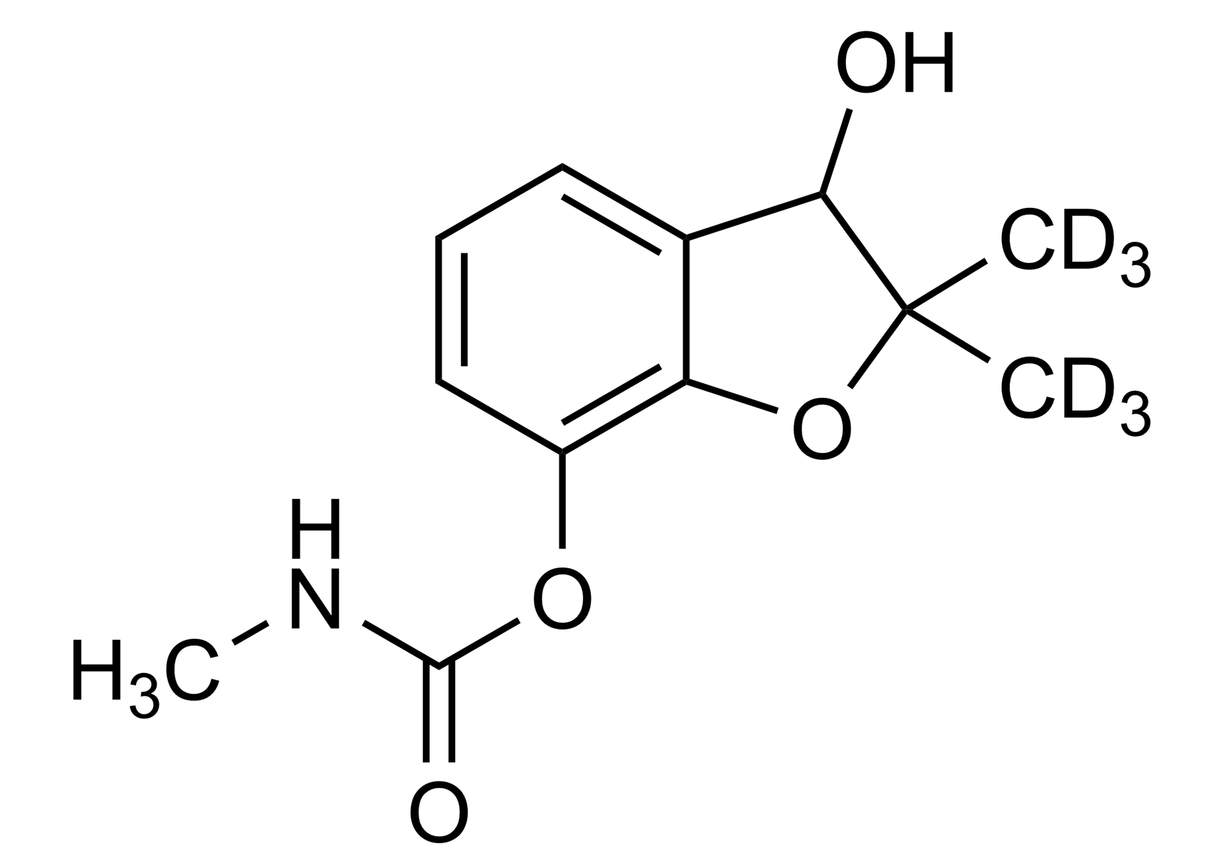 3-Hydroxycarbofuran-D6 reference standard for LC-MS/MS and GC-MS quantification
