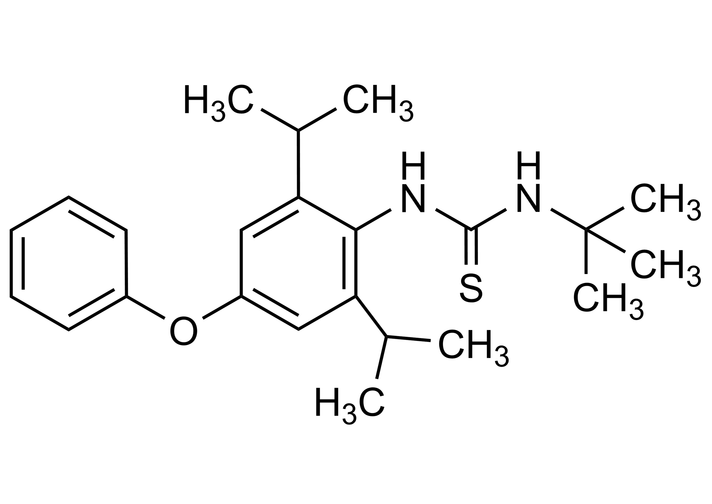 Diafenthiuron Reference Standard Structure (CAS 80060-09-9) Diafenthiuron reference standard molecular structure (CAS 80060-09-9)