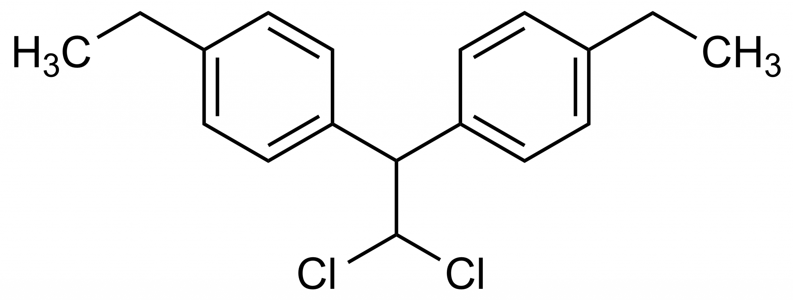 P,p'-Perthane reference standard molecular structure for GC-MS and LC-MS/MS calibration