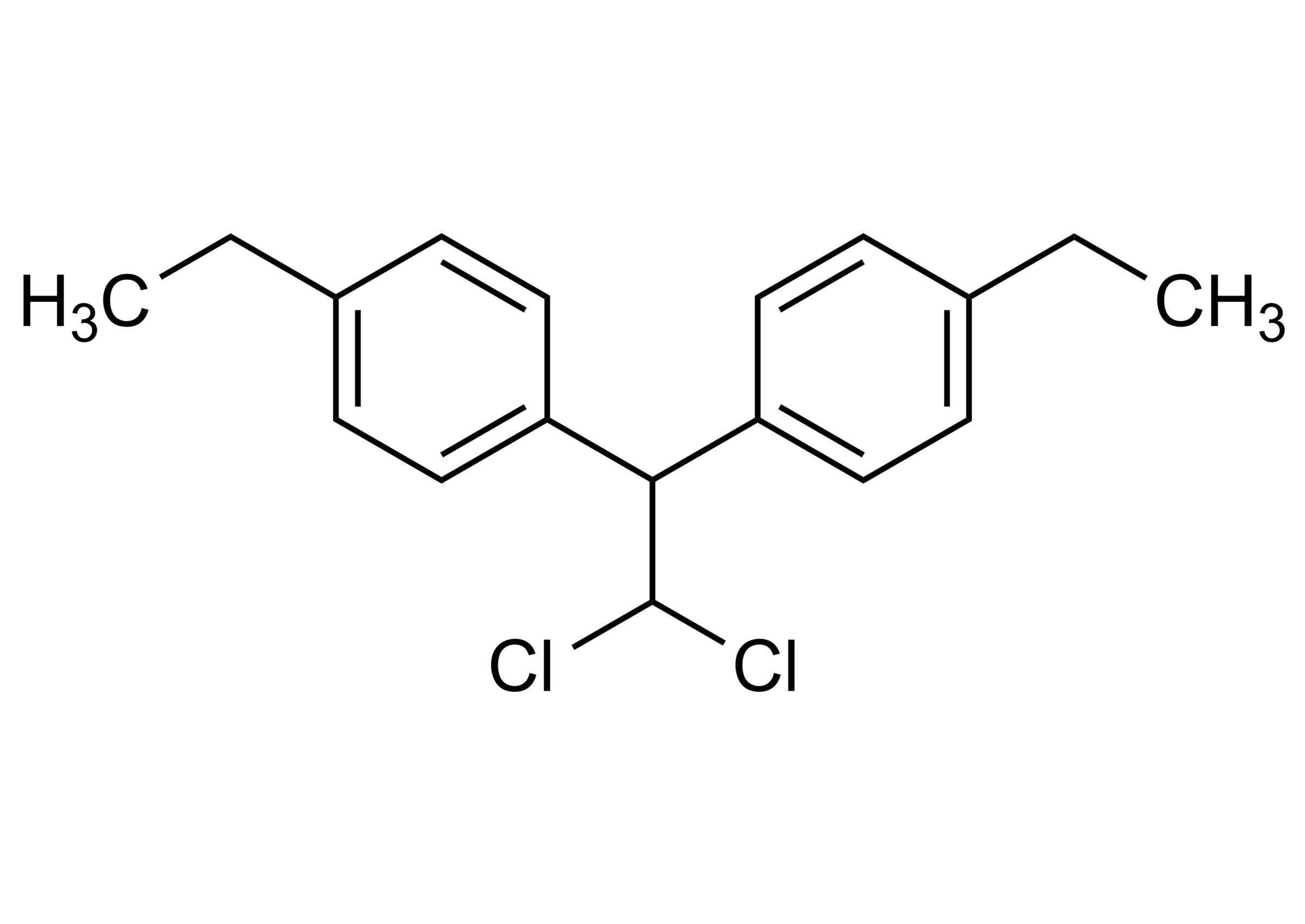 P,p'-Perthane Reference Standard Molecular Structure - WITEGA Laboratorien Berlin-Adlershof GmbH P,p'-Perthane reference standard molecular structure for GC-MS and LC-MS/MS calibration