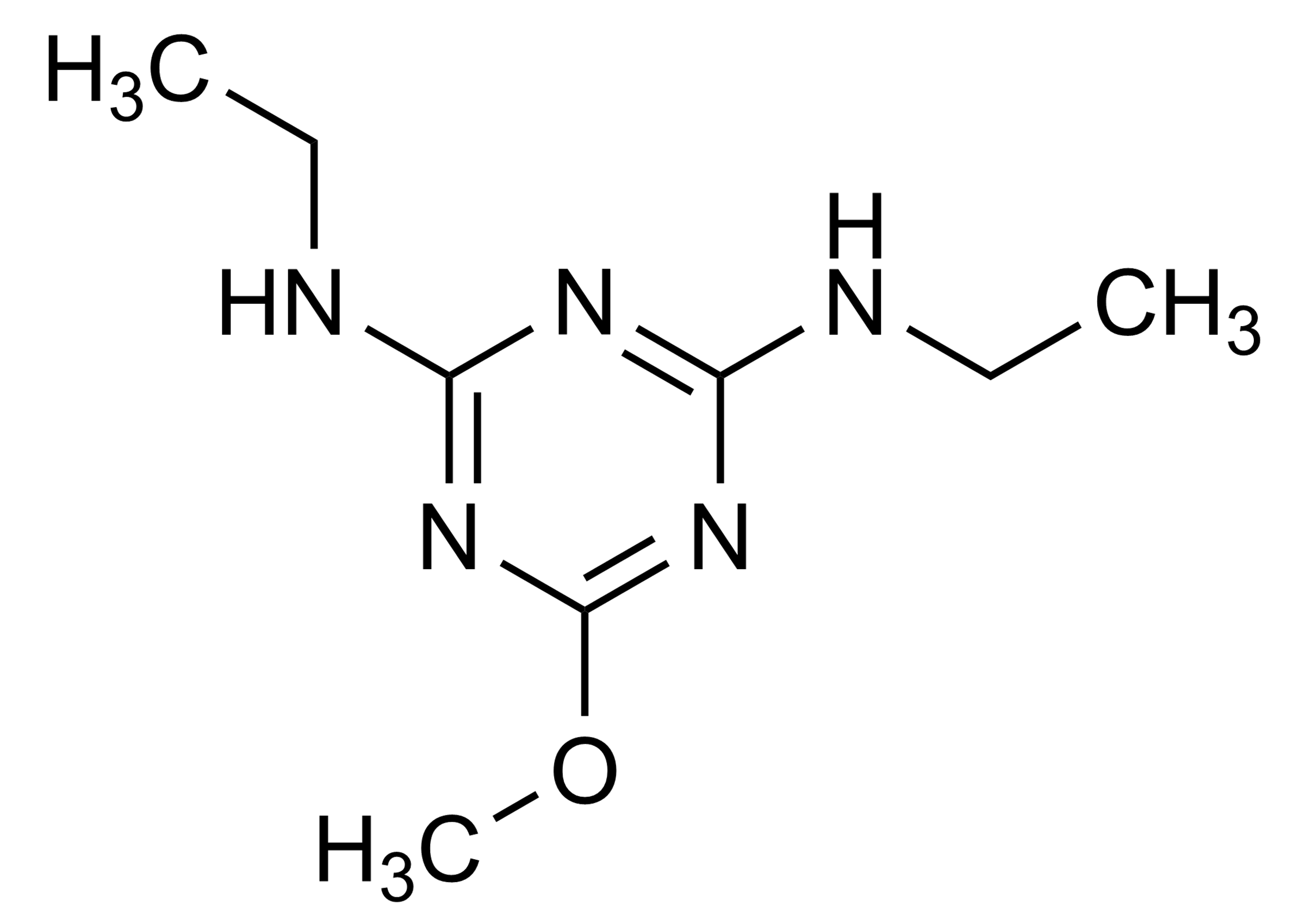 Simeton CAS 673-04-1 reference standard molecular structure for LC-MS and GC-MS