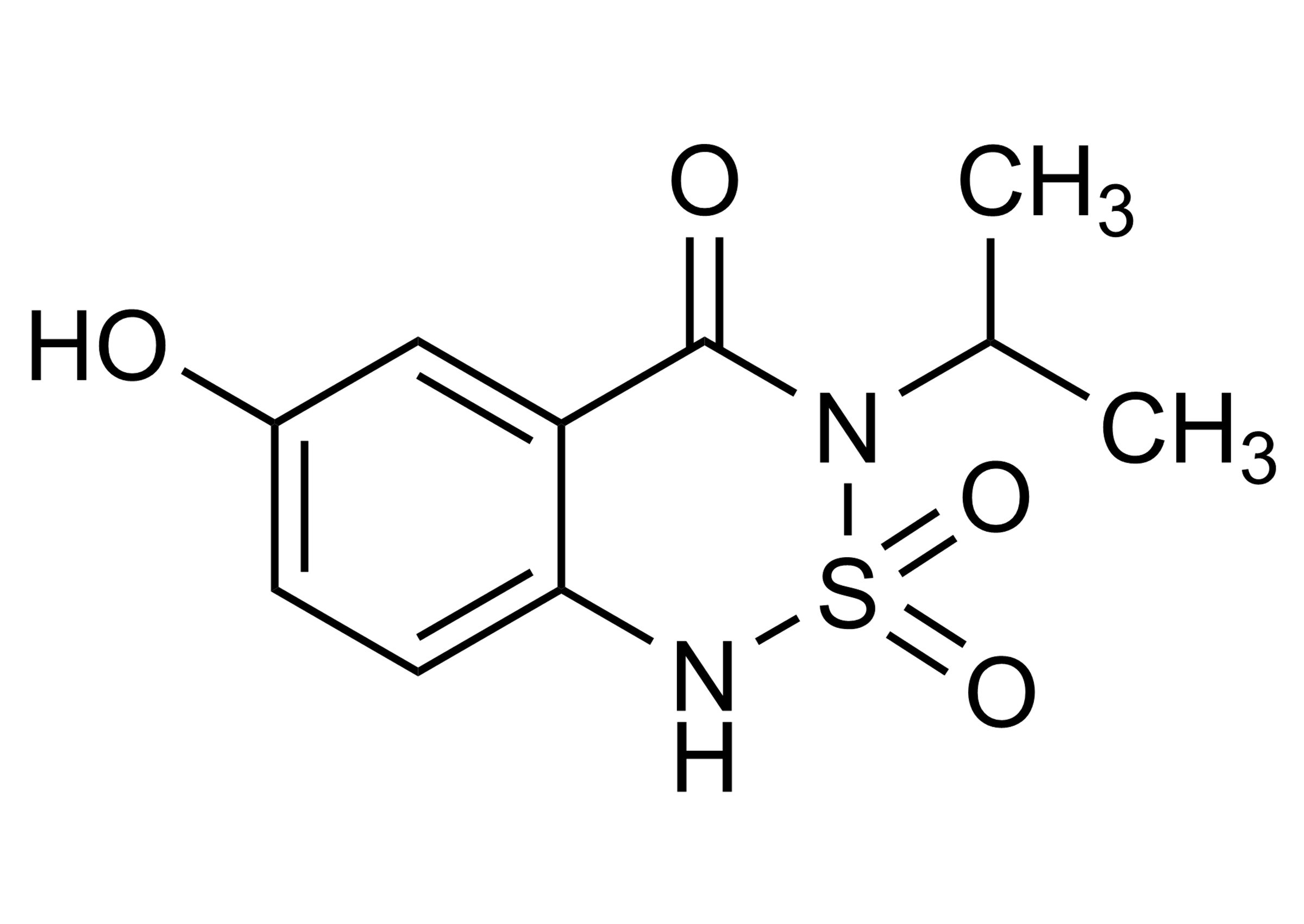 Bentazone 6 hydroxy Reference Standard Structure Bentazone 6 hydroxy reference standard molecular structure CAS 60374-42-7