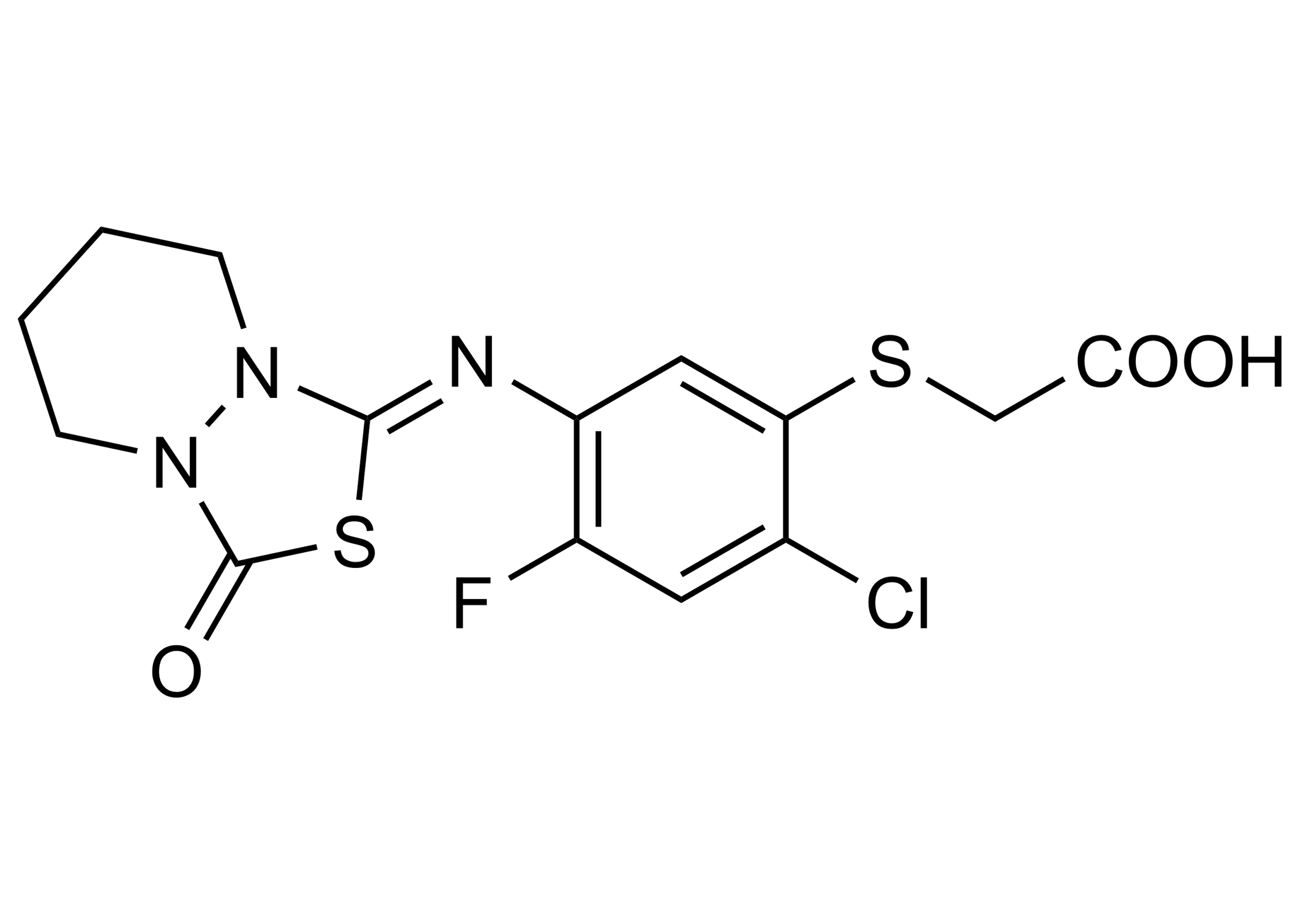 Fluthiacet reference standard molecular structure for LC-MS/MS and GC-MS calibration