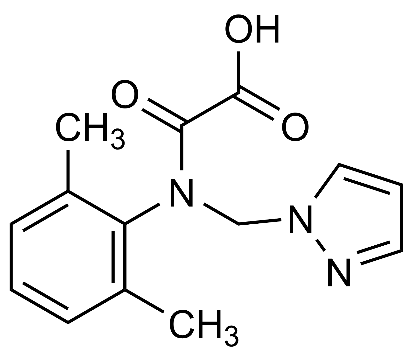 Metazachlor-OA Metazachlor-Oxalamic Acid reference standard molecular structure for LC-MS/MS and GC-MS calibration