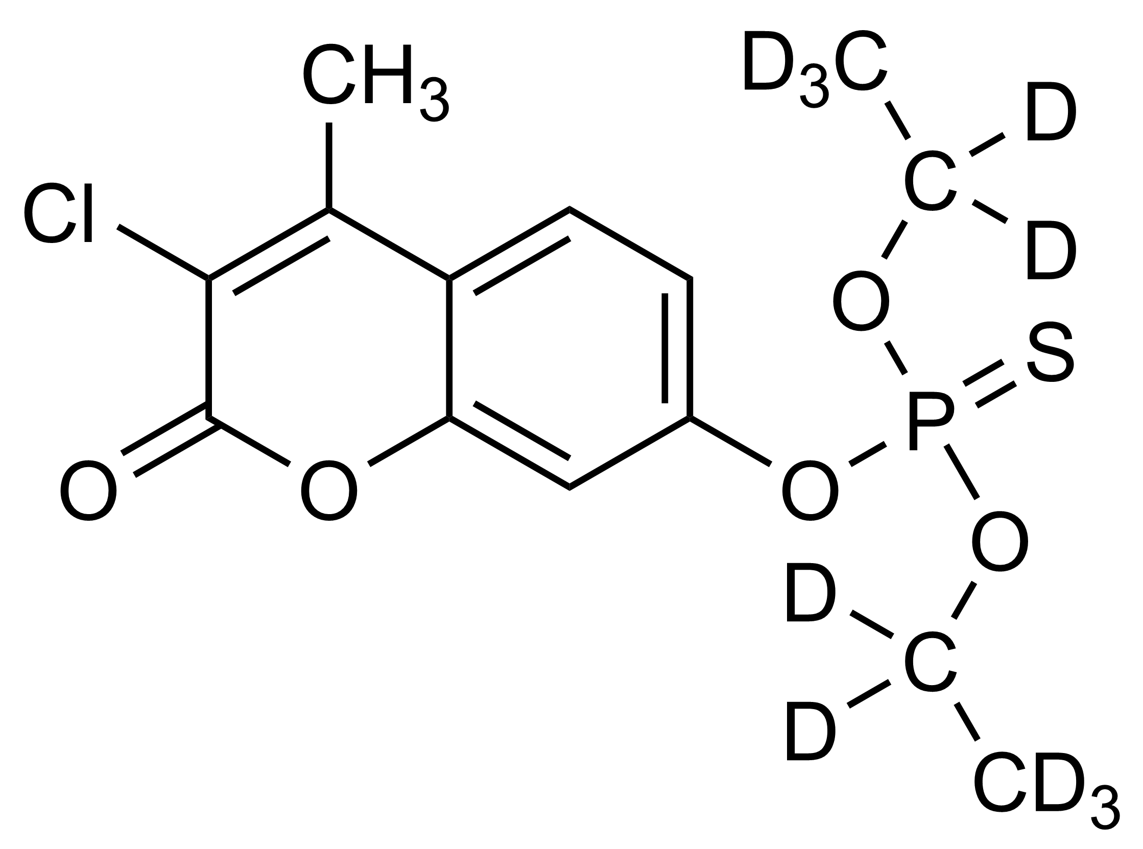 Coumaphos-D10 reference standard molecular structure - CAS 287397-86-8