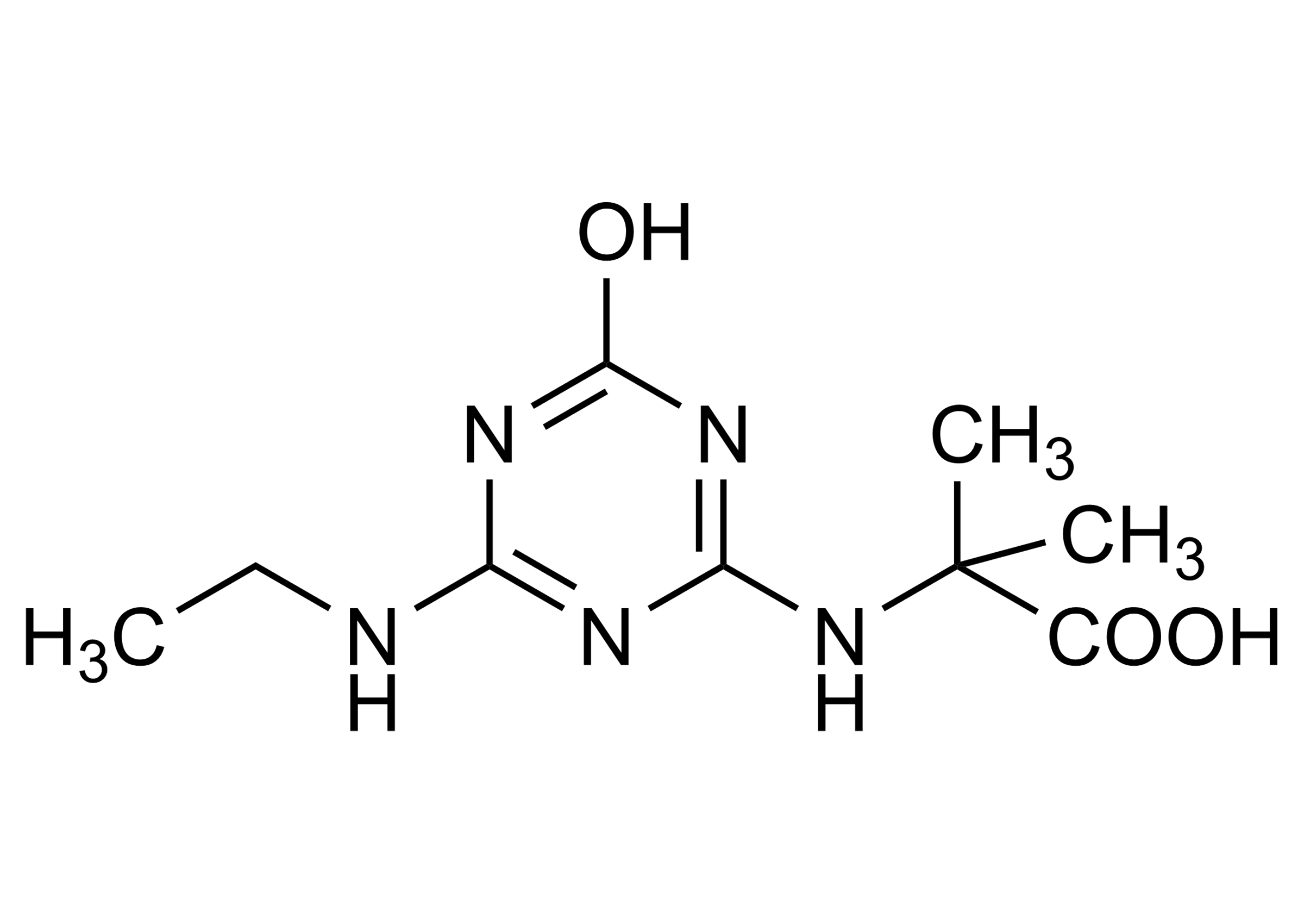 Terbuthylazine Metabolite LM4 Reference Standard Structure Molecular structure of Terbuthylazine Metabolite LM4 reference standard (CAS 36576-44-0)