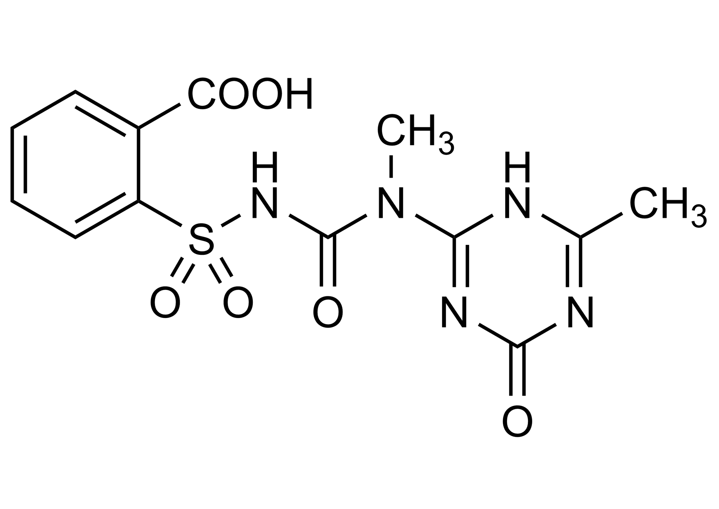 Molecular Structure of O Demethyl Tribenuron Reference Standard O Demethyl Tribenuron molecular structure reference standard for LC-MS/MS