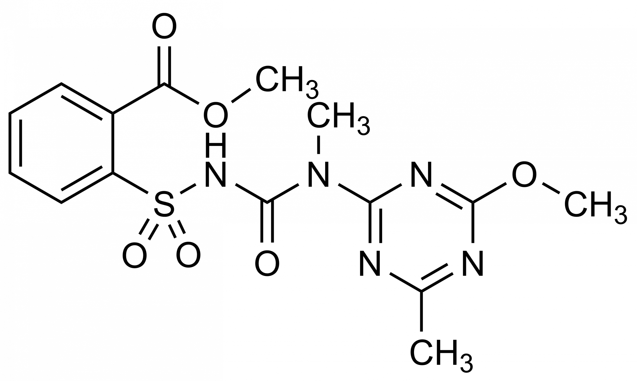 Tribenuron methyl molecular structure reference standard for LC-MS/MS and GC-MS analysis