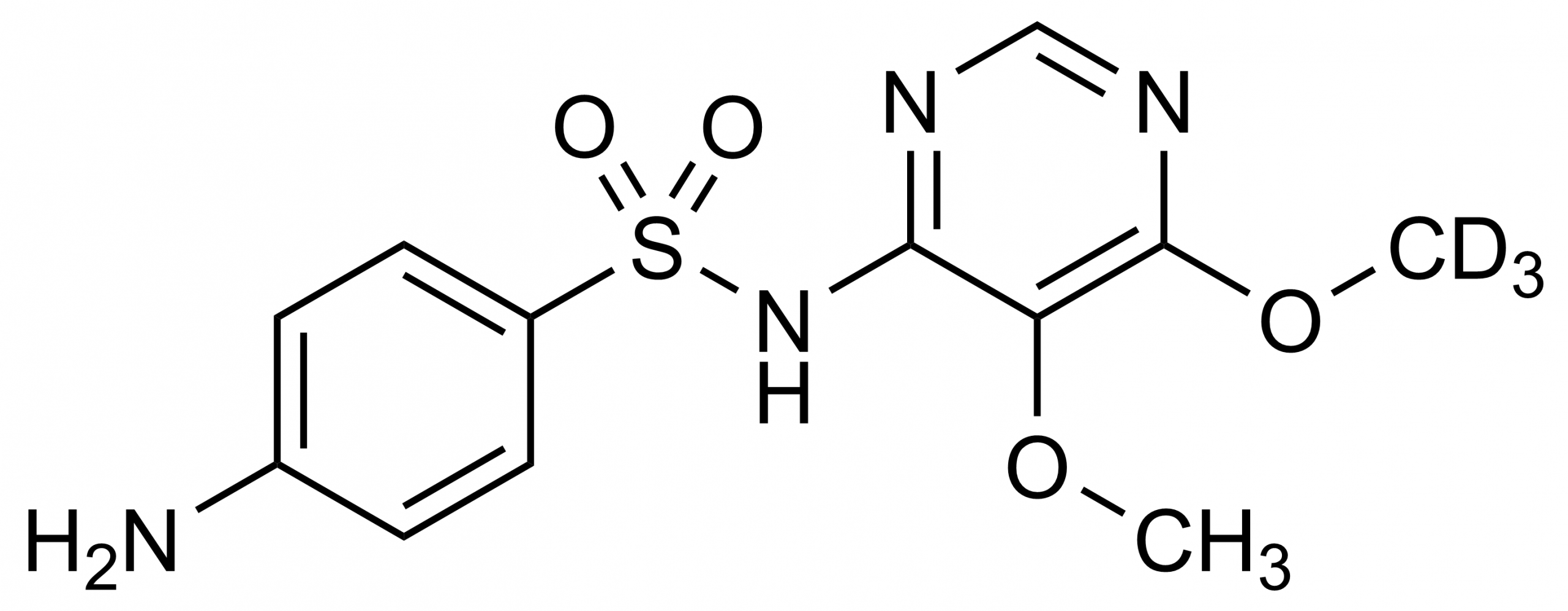 Sulfadoxine D3 reference standard molecular structure (CAS 1262770-70-6)