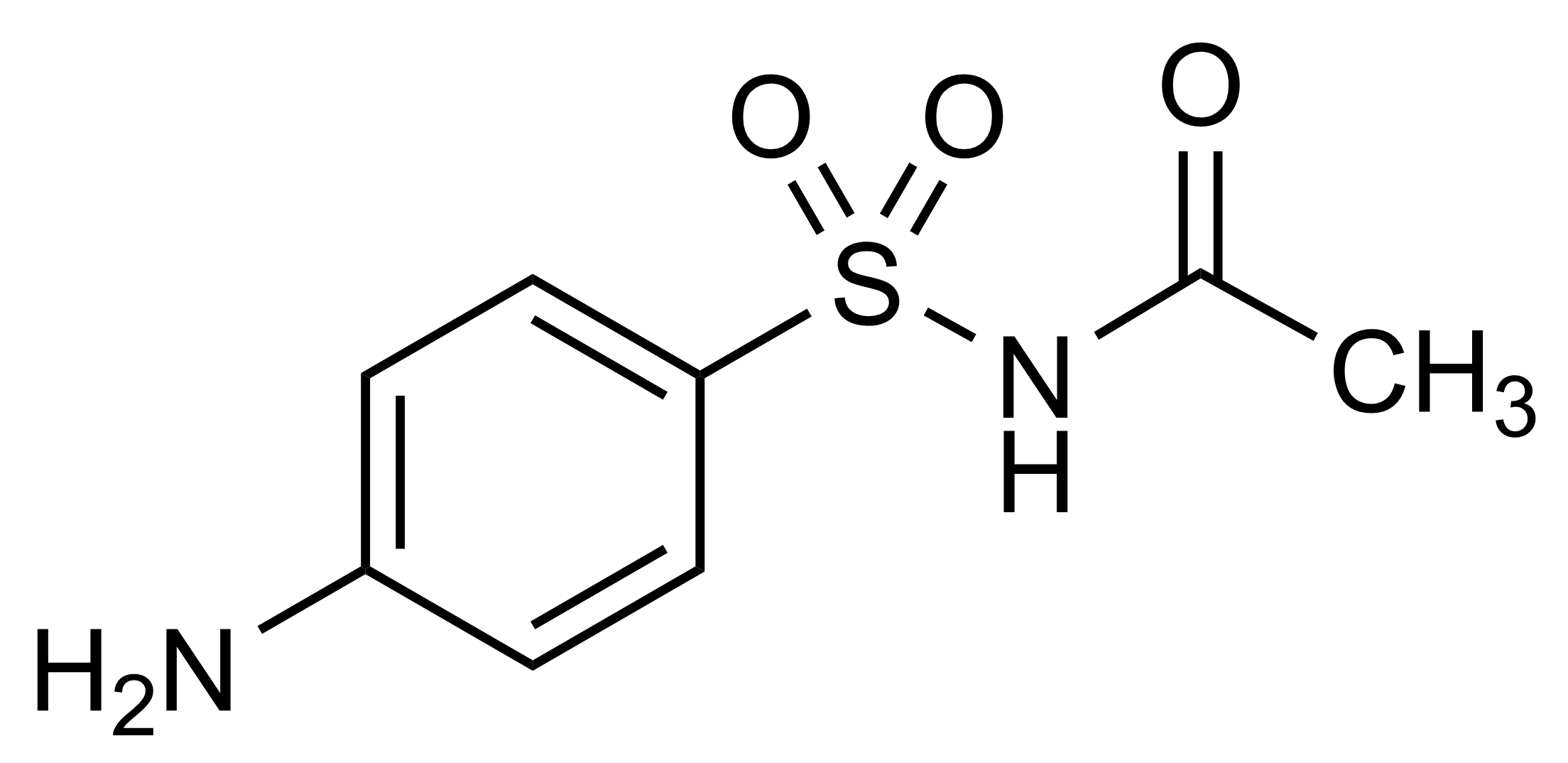 Sulfacetamide reference standard molecular structure for LC-MS/MS and GC-MS methods