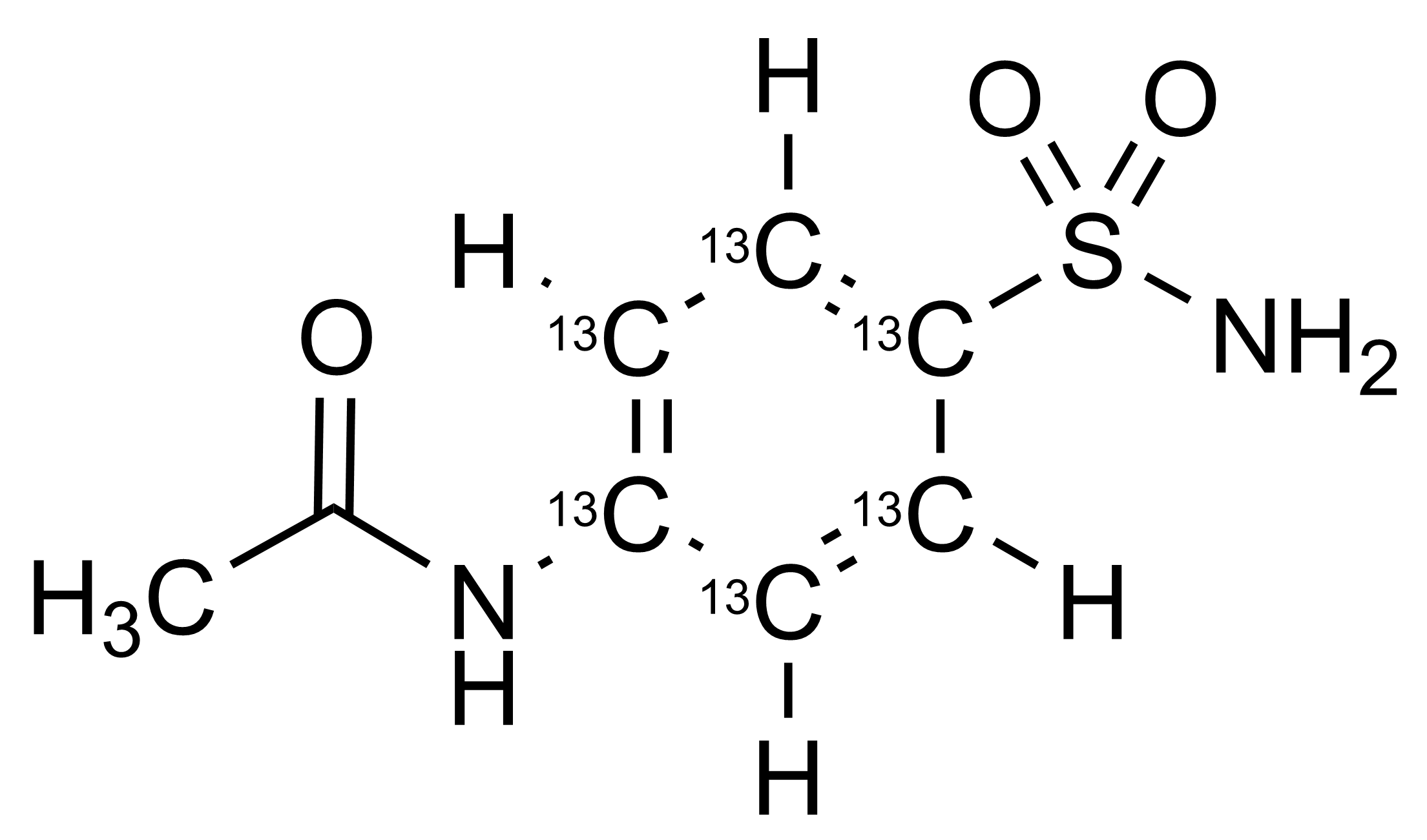4-Acetylsulfanilamide-13C6 Reference Standard Molecular Structure 4-Acetylsulfanilamide-13C6 reference standard molecular structure CAS 1655498-04-6