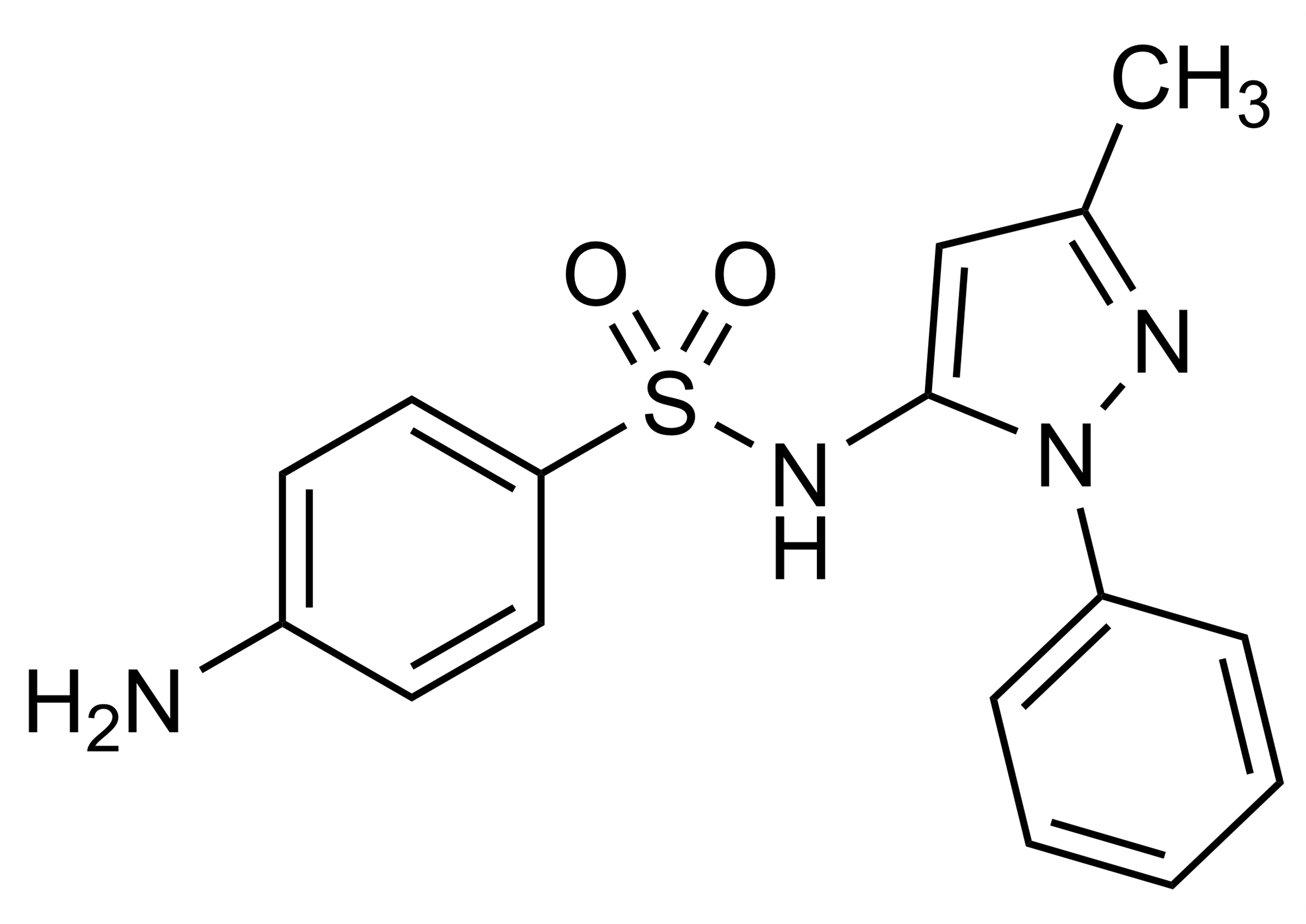 Sulfapyrazole Sulfazamet Sulfamethylphenazole Reference Standard Structure Sulfapyrazole Sulfazamet Sulfamethylphenazole reference standard structure (CAS 852-19-7)