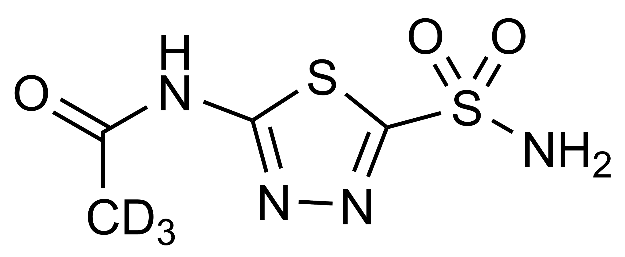 Acetazolamide-D3 Reference Standard Molecular Structure Acetazolamide-D3 reference standard molecular structure for LC-MS/MS calibration and validation