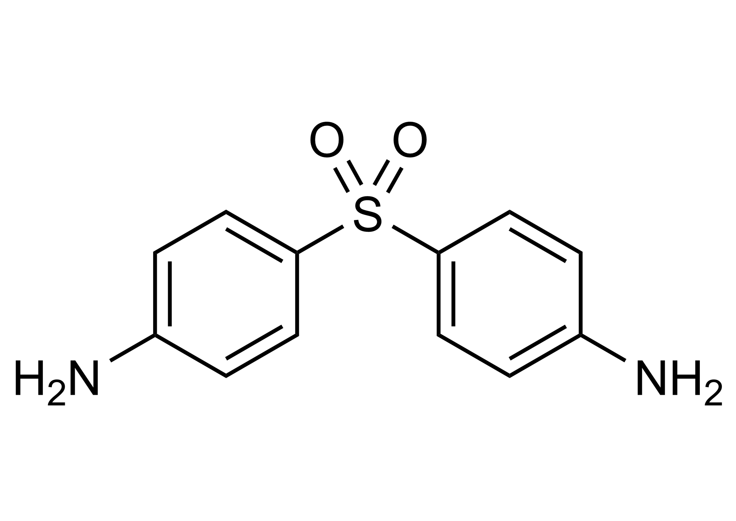 Dapsone Reference Standard - Molecular Structure Dapsone reference standard molecular structure for LC-MS/MS and GC-MS calibration