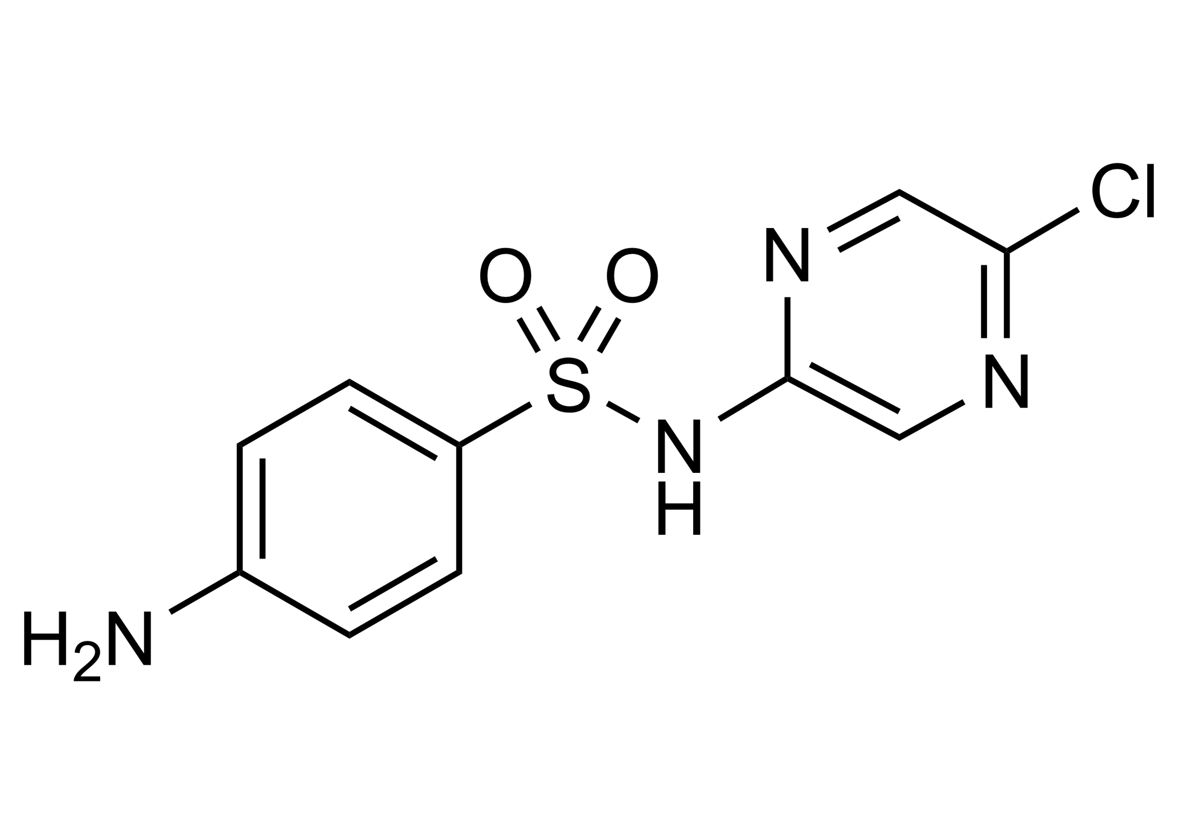 Sulfachlorpyrazine Reference Standard Structure Sulfachlorpyrazine reference standard molecular structure CAS 1672-91-9
