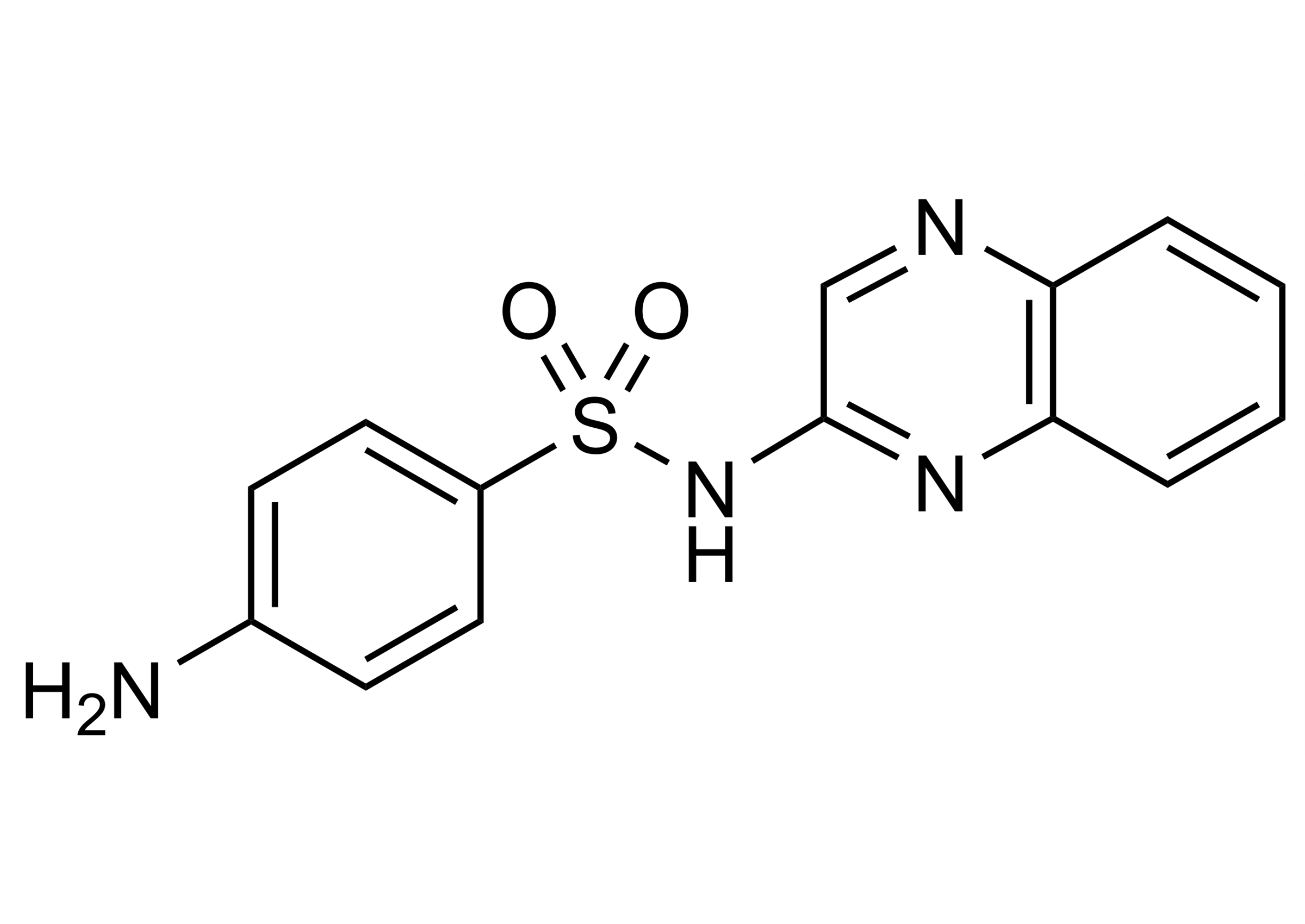 Sulfaquinoxaline Reference Standard for LC-MS/MS (CAS 59-40-5) Sulfaquinoxaline reference standard structure (CAS 59-40-5)