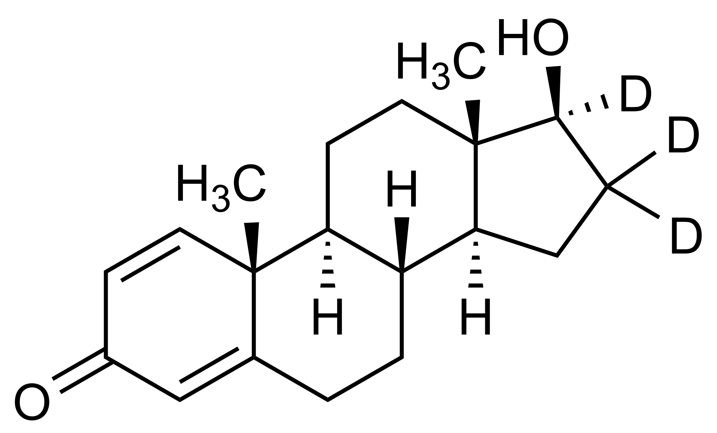 17ss Boldenone D3 CAS 1224710-35-3 molecular structure reference standard for LC-MS/MS and GC-MS