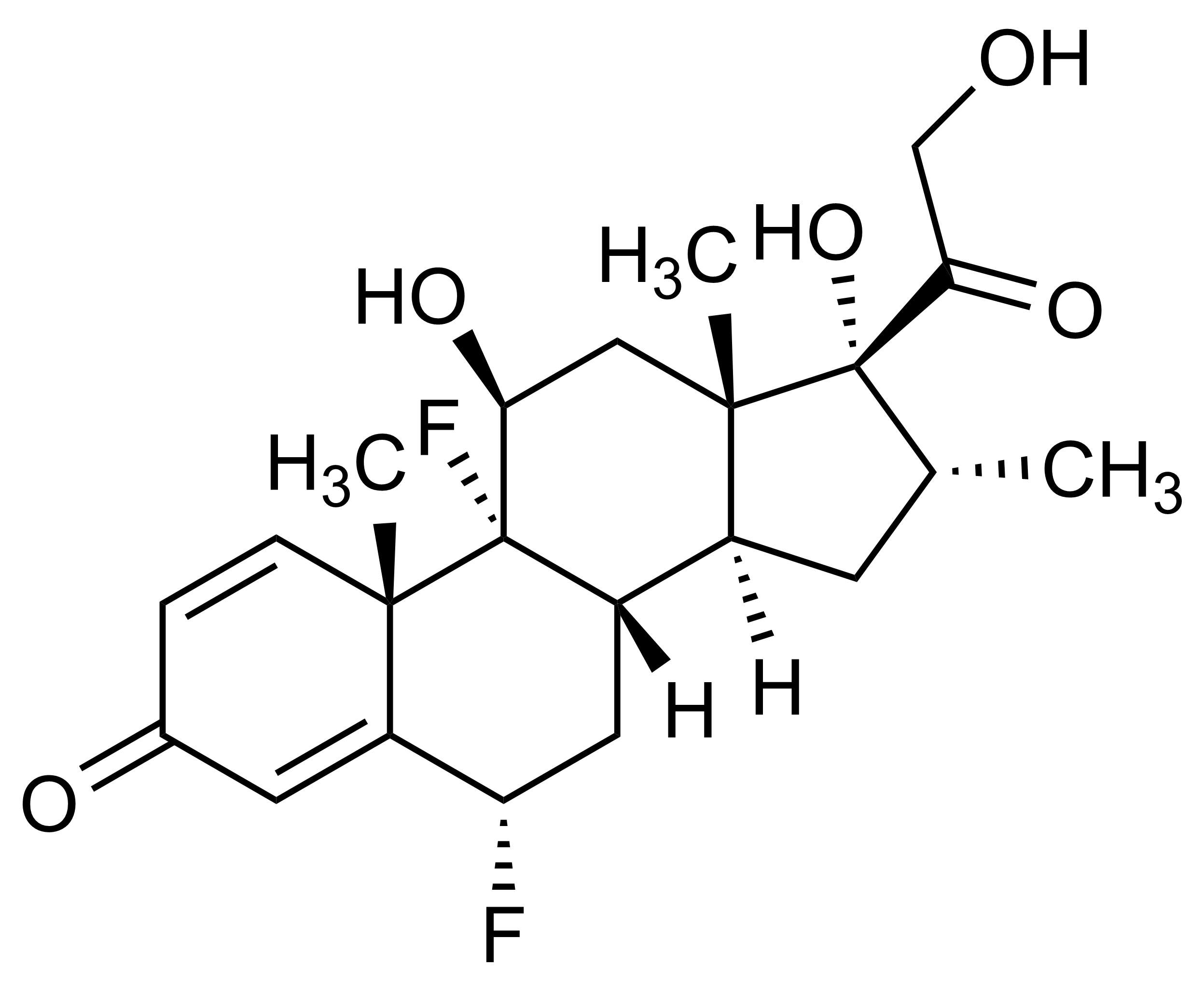 Flumethasone Reference Standard Molecular Structure Flumethasone molecular structure reference standard for LC-MS/MS and GC-MS analysis