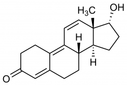 Molecular structure of 17a Trenbolone 17 Epitrenbolone reference standard