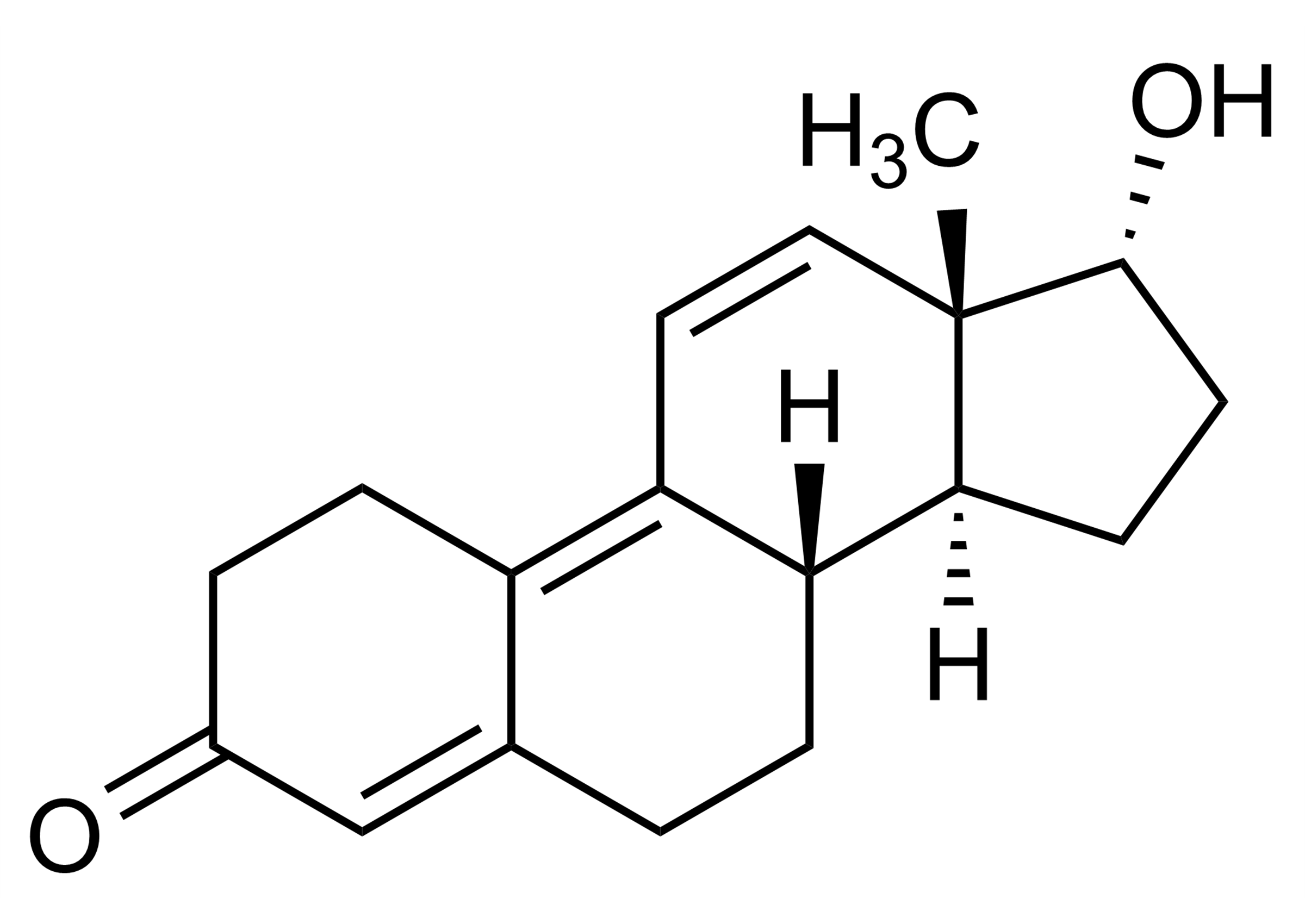 17a Trenbolone 17 Epitrenbolone Reference Standard Molecular Structure Molecular structure of 17a Trenbolone 17 Epitrenbolone reference standard