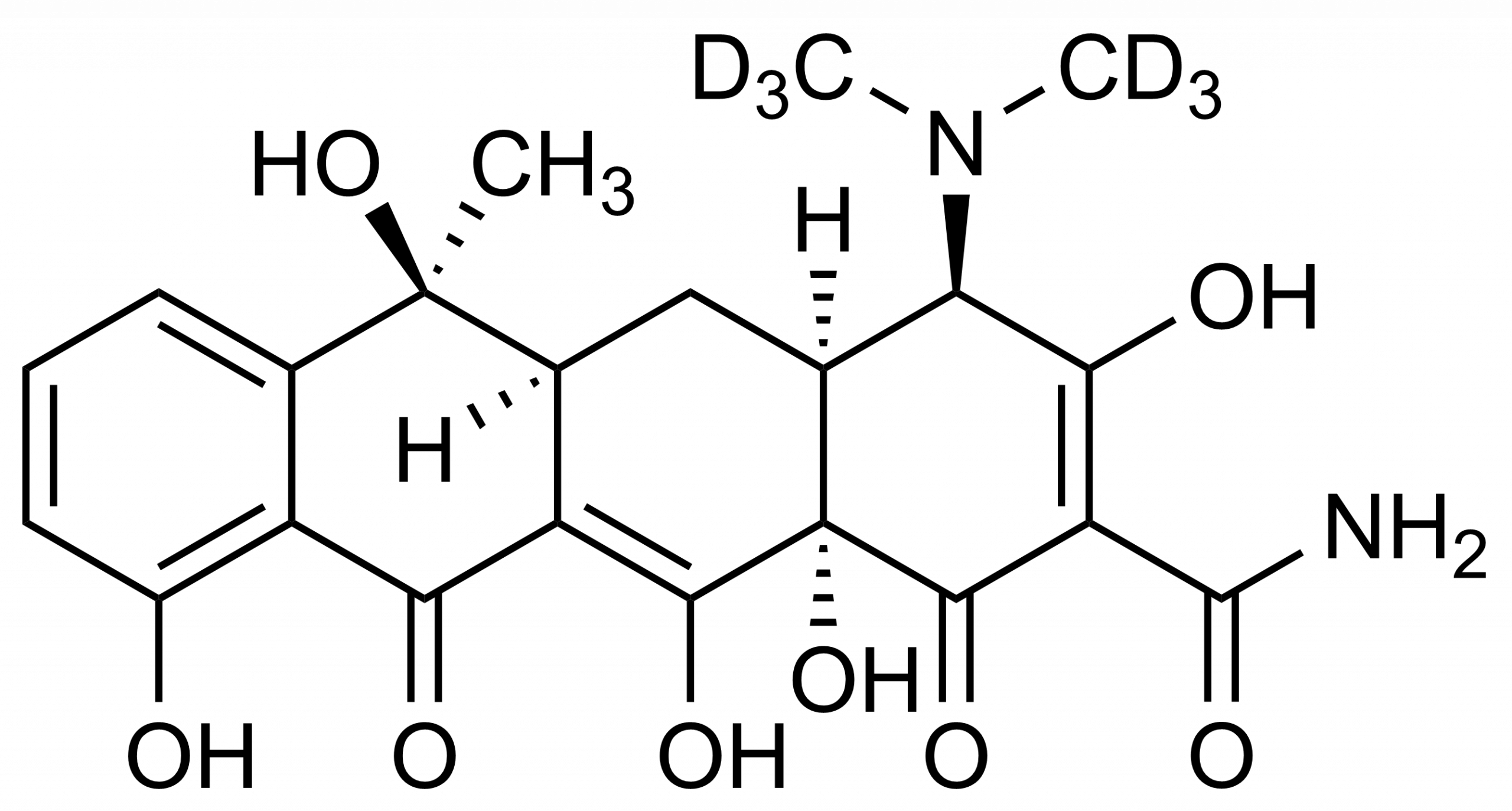 4-Epitetracycline-D6 Reference Standard Molecular Structure 4-Epitetracycline-D6 reference standard molecular structure for LC-MS/MS and GC-MS
