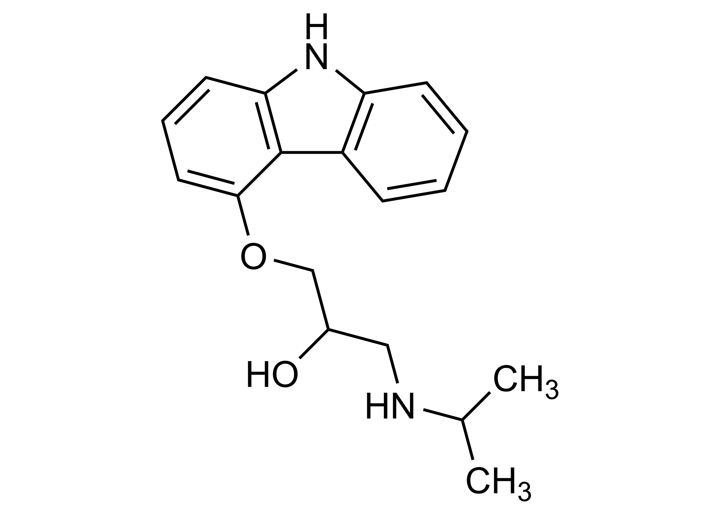 Carazolol reference standard molecular structure for LC-MS/MS and GC-MS (CAS 57775-29-8)