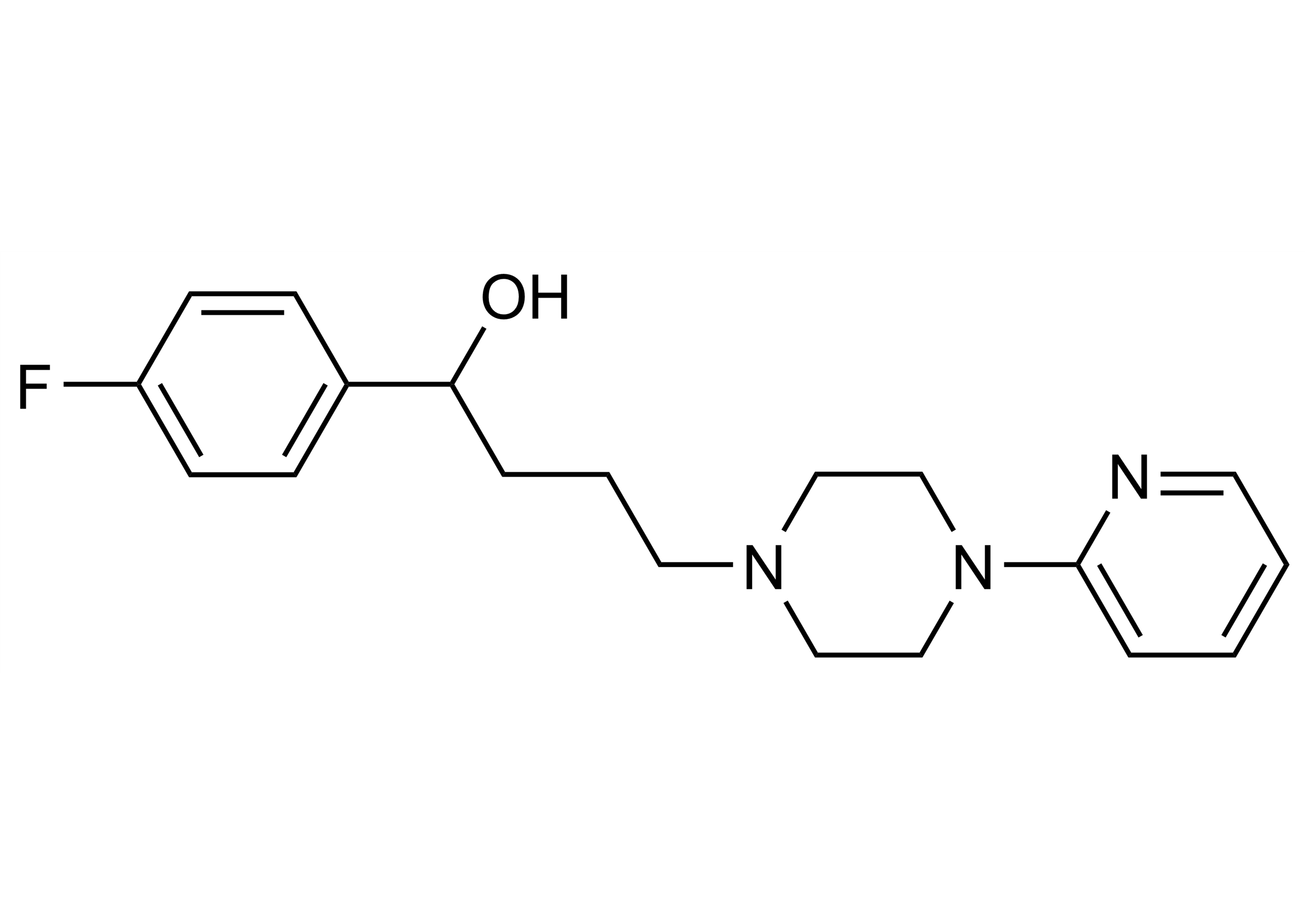 Azaperol reference standard molecular structure for LC-MS/MS and GC-MS analysis (CAS 2804-05-9)