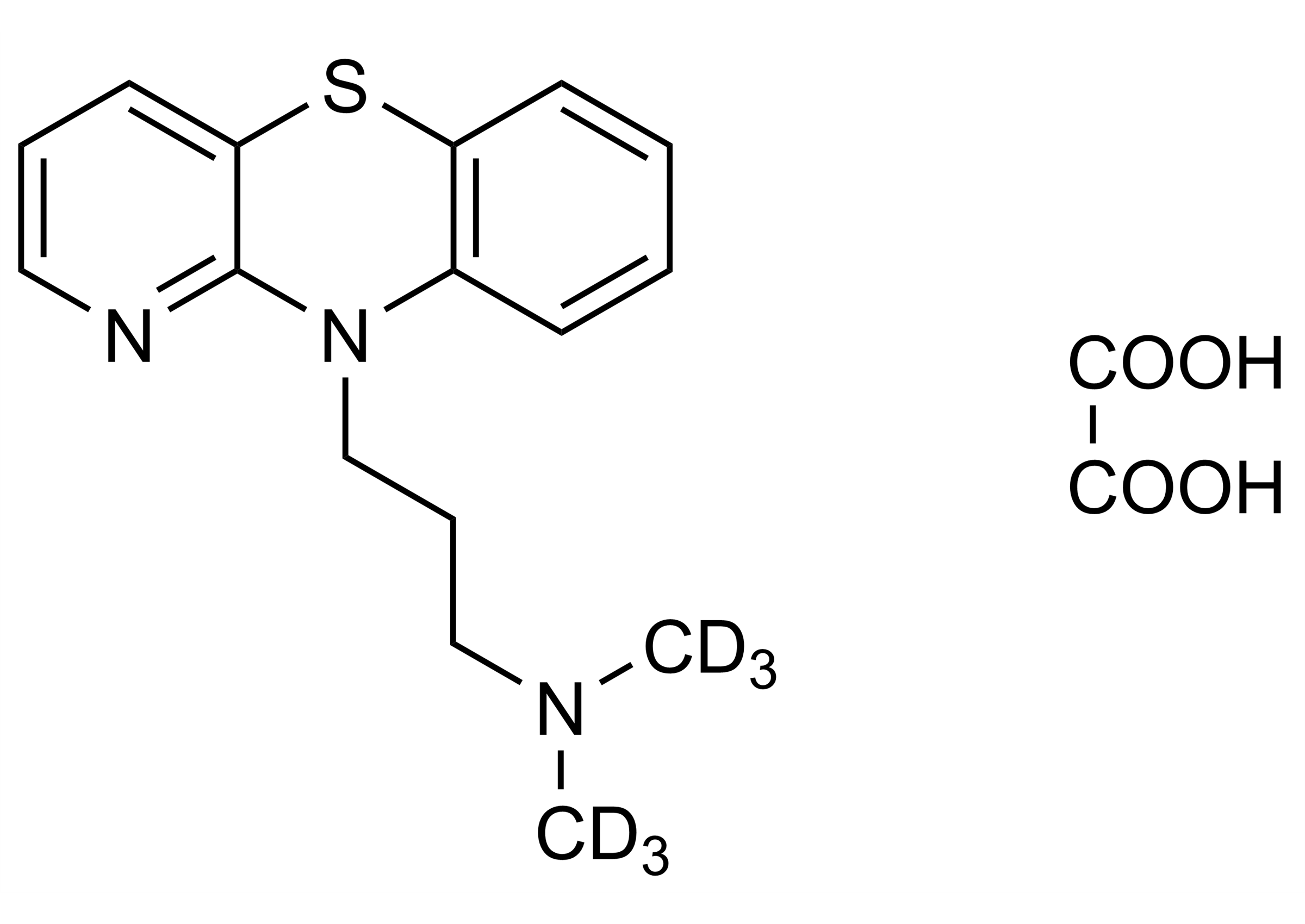Prothipendyl D6 oxalate molecular structure reference standard for LC-MS/MS and GC-MS