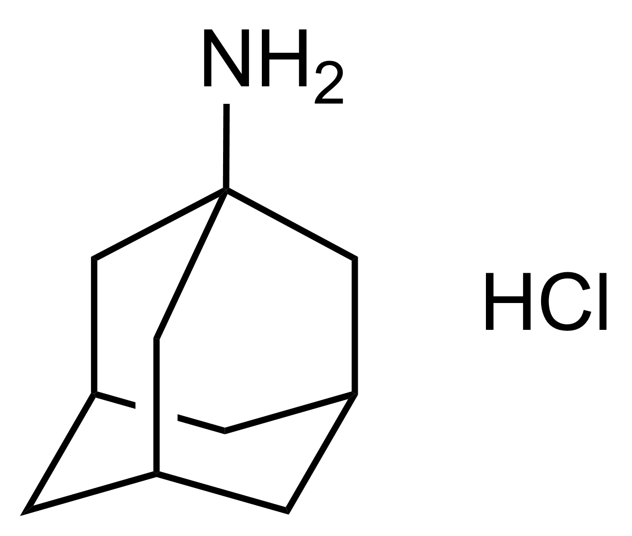Amantadine hydrochloride reference standard molecular structure - CAS 665-66-7 Amantadine hydrochloride reference standard molecular structure