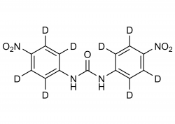 Molecular structure of BNPH D8 DNC D8 reference standard for analytical calibration