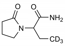 Molecular structure of Etiracetam-D3 reference standard