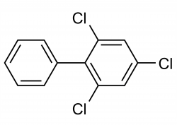 Molecular structure of PCB 30 reference standard for analytical calibration
