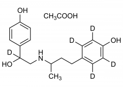 Ractopamine-D5 acetate molecular structure reference standard for analytical quantification