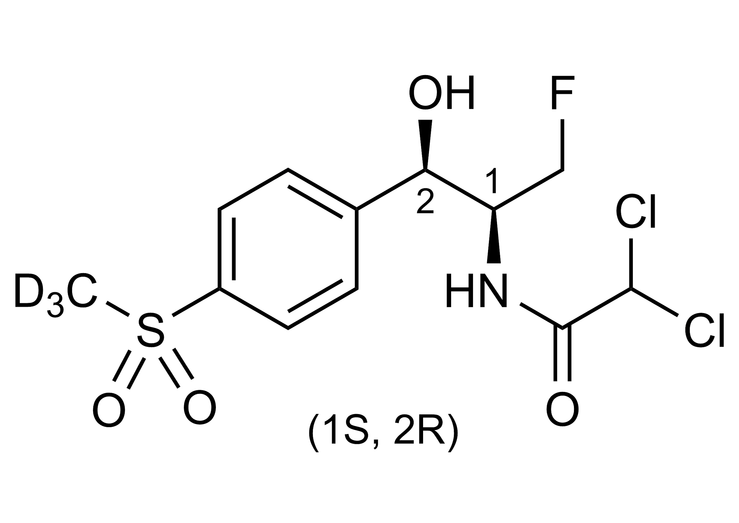 Florfenicol-D3 molecular structure reference standard for veterinary drug analysis