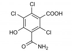 Chlorothalonil Metabolite M7 reference standard molecular structure Molecular structure of Chlorothalonil Metabolite M7 reference standard for analytical testing