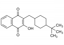 Buparvaquone molecular structure reference standard CAS 88426-33-9