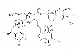 Eprinomectin B1a molecular structure reference standard CAS 133305-88-1