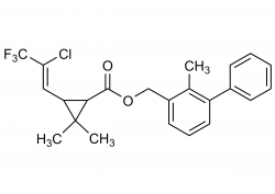 Bifenthrin molecular structure reference standard CAS 82657-04-3