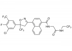 Umifoxolaner reference standard molecular structure Umifoxolaner molecular structure for analytical reference standard CAS 2021230-36-2