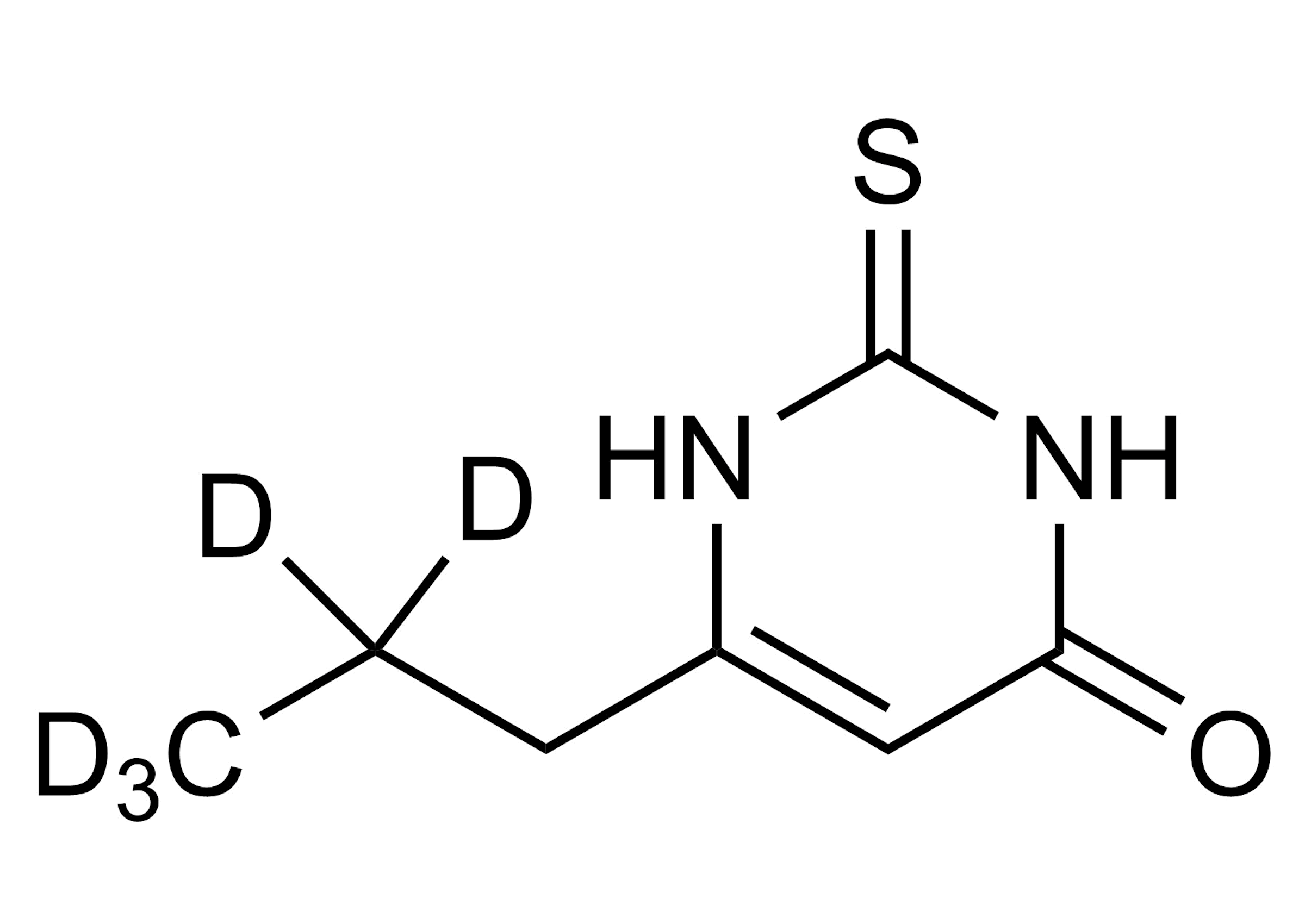 6-Propyl-D5-2-thiouracil molecular structure reference standard for LC-MS/MS and GC-MS analysis